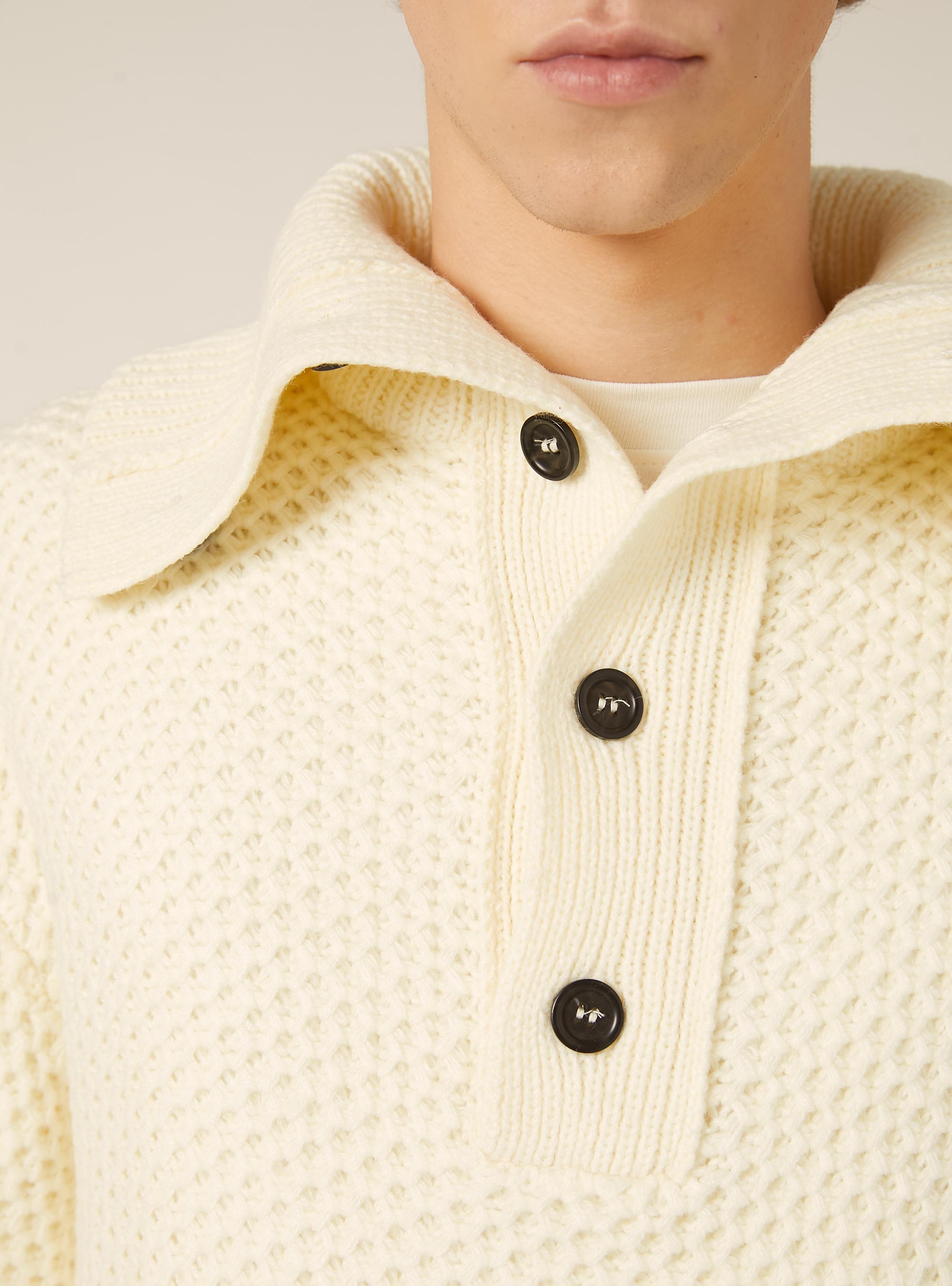 Pullover mit Polokragen, WH2 WHITE