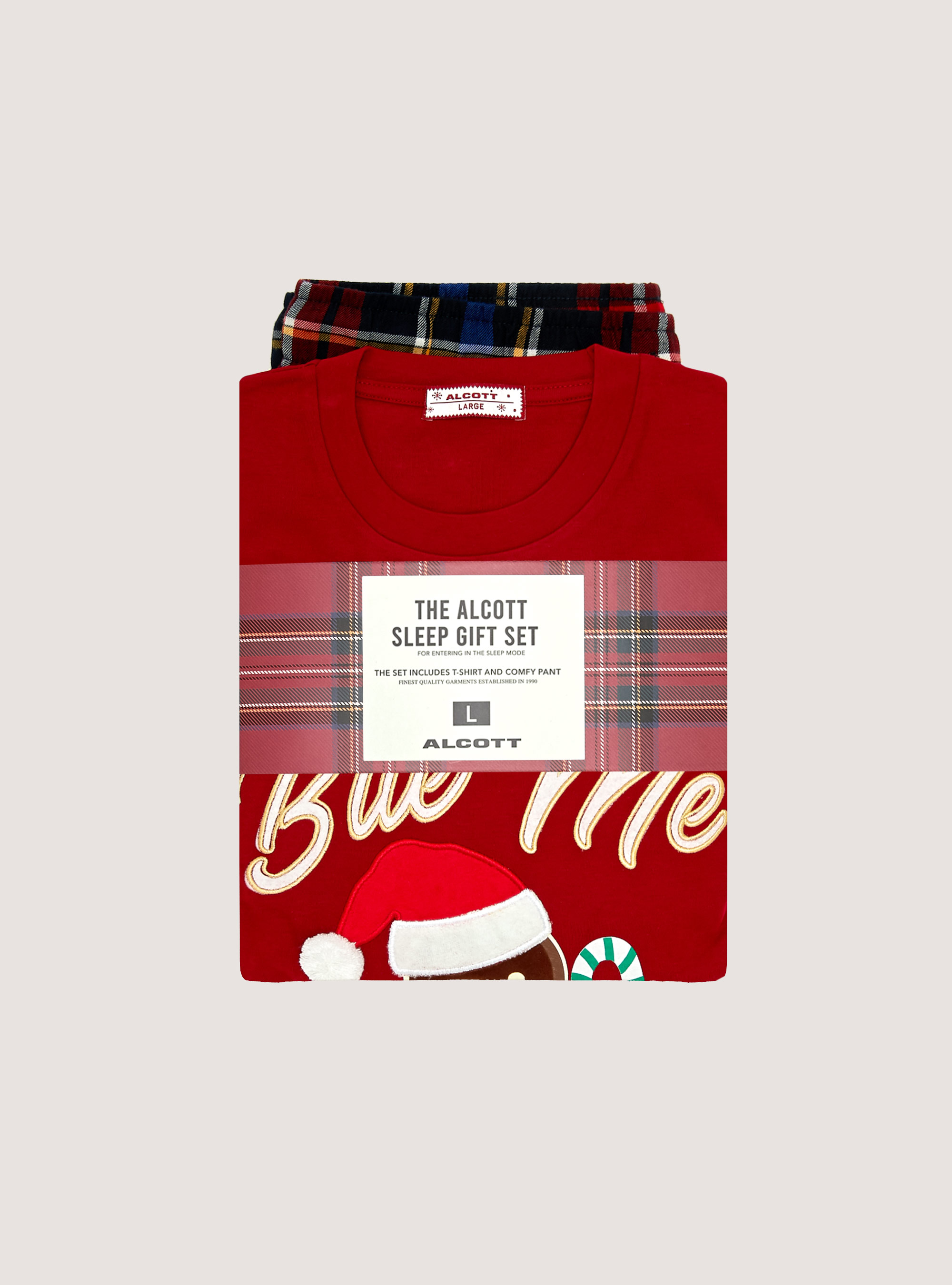 Colecci&oacute;n navidena de pijamas, RD2 RED MEDIUM