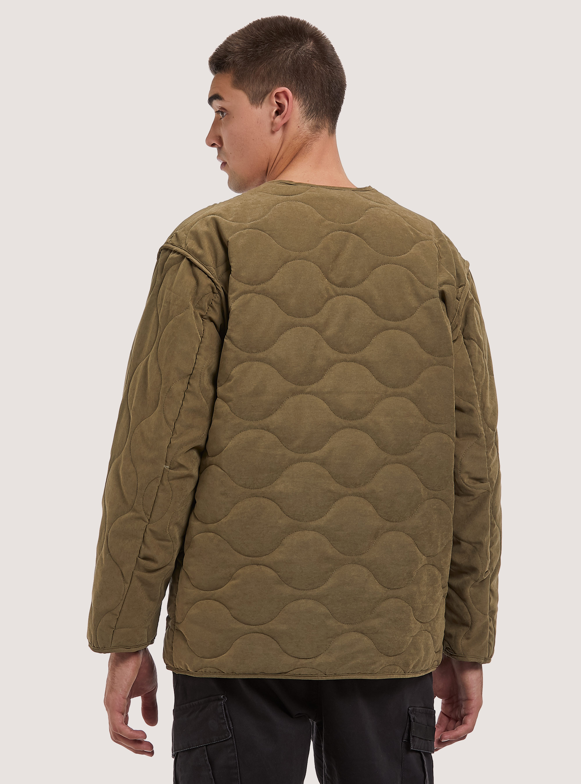 Quilted jacket with recycled padding, KY2 KAKY MEDIUM