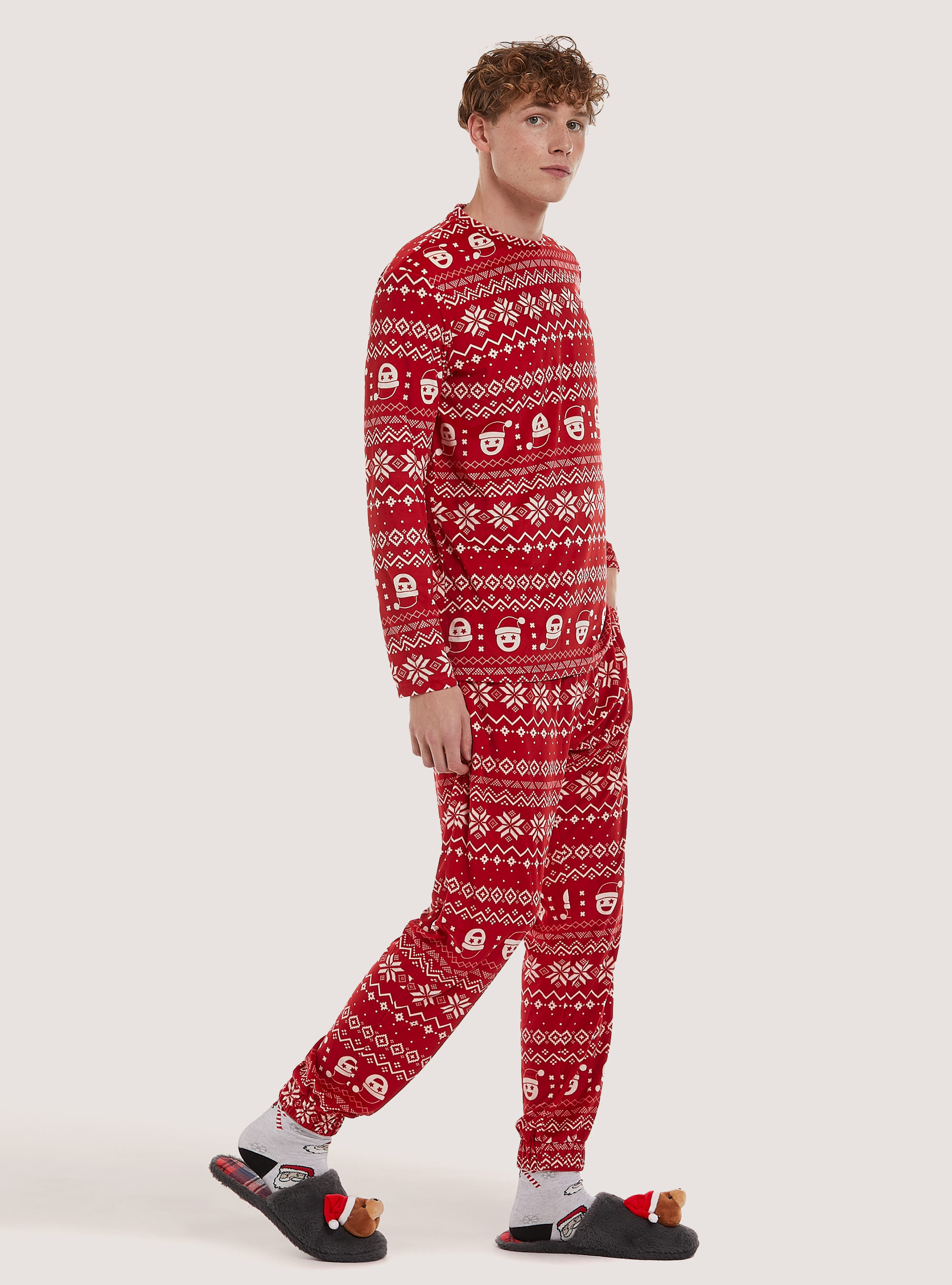Christmas Family Collection all over pyjamas, RD2 RED MEDIUM