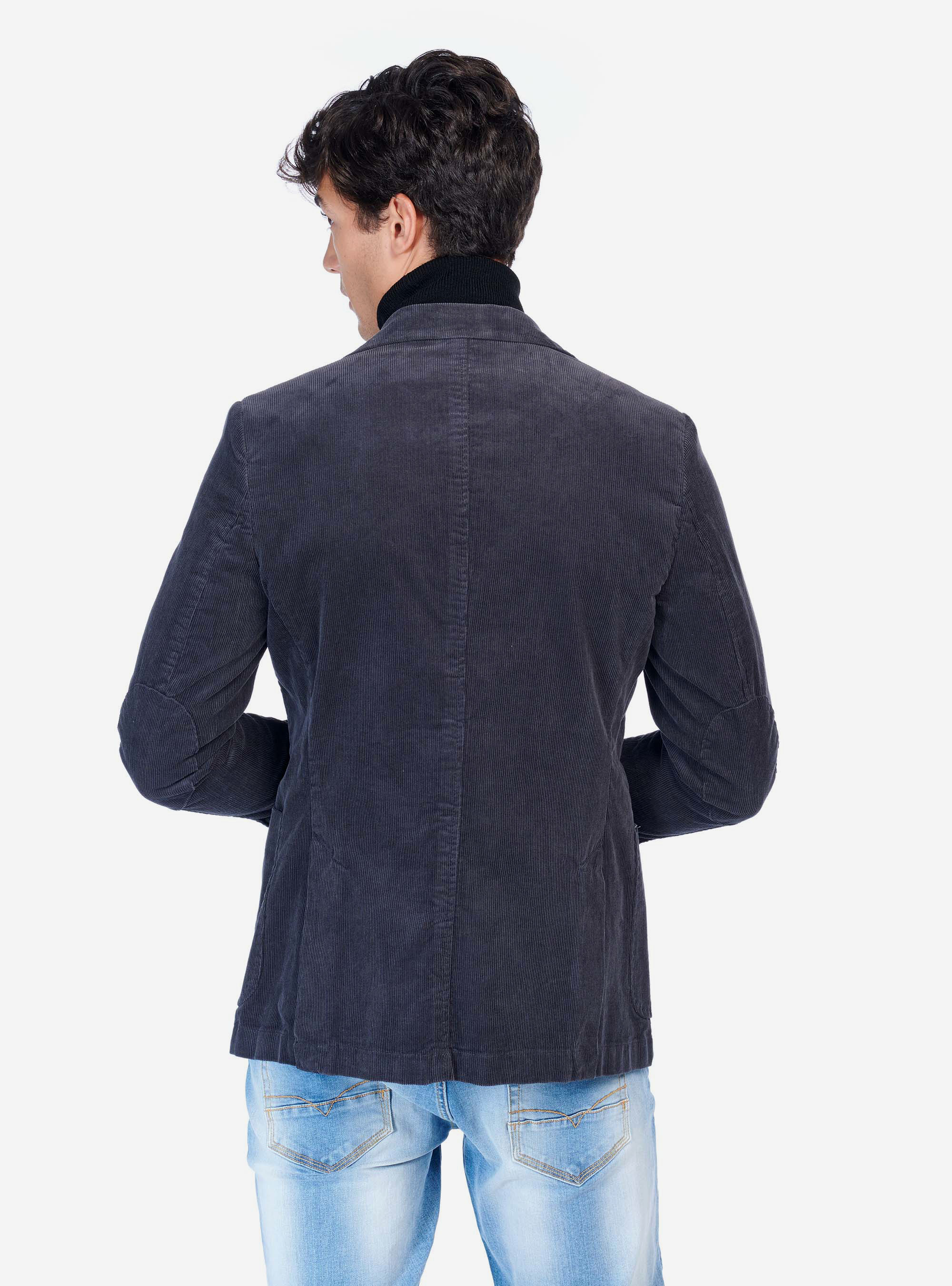 Giacca in velluto, GRIGIO