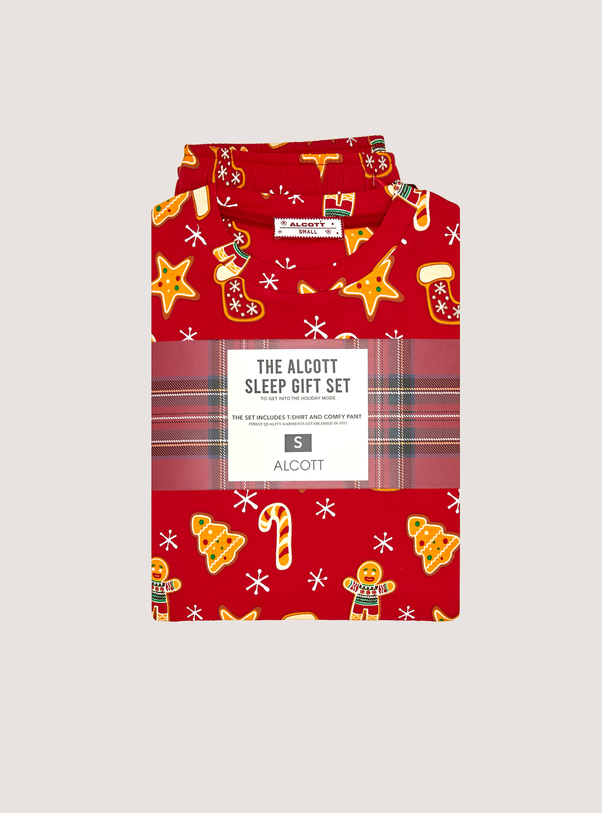 Pyjamas with all over print Christmas Collection, RD2 RED MEDIUM
