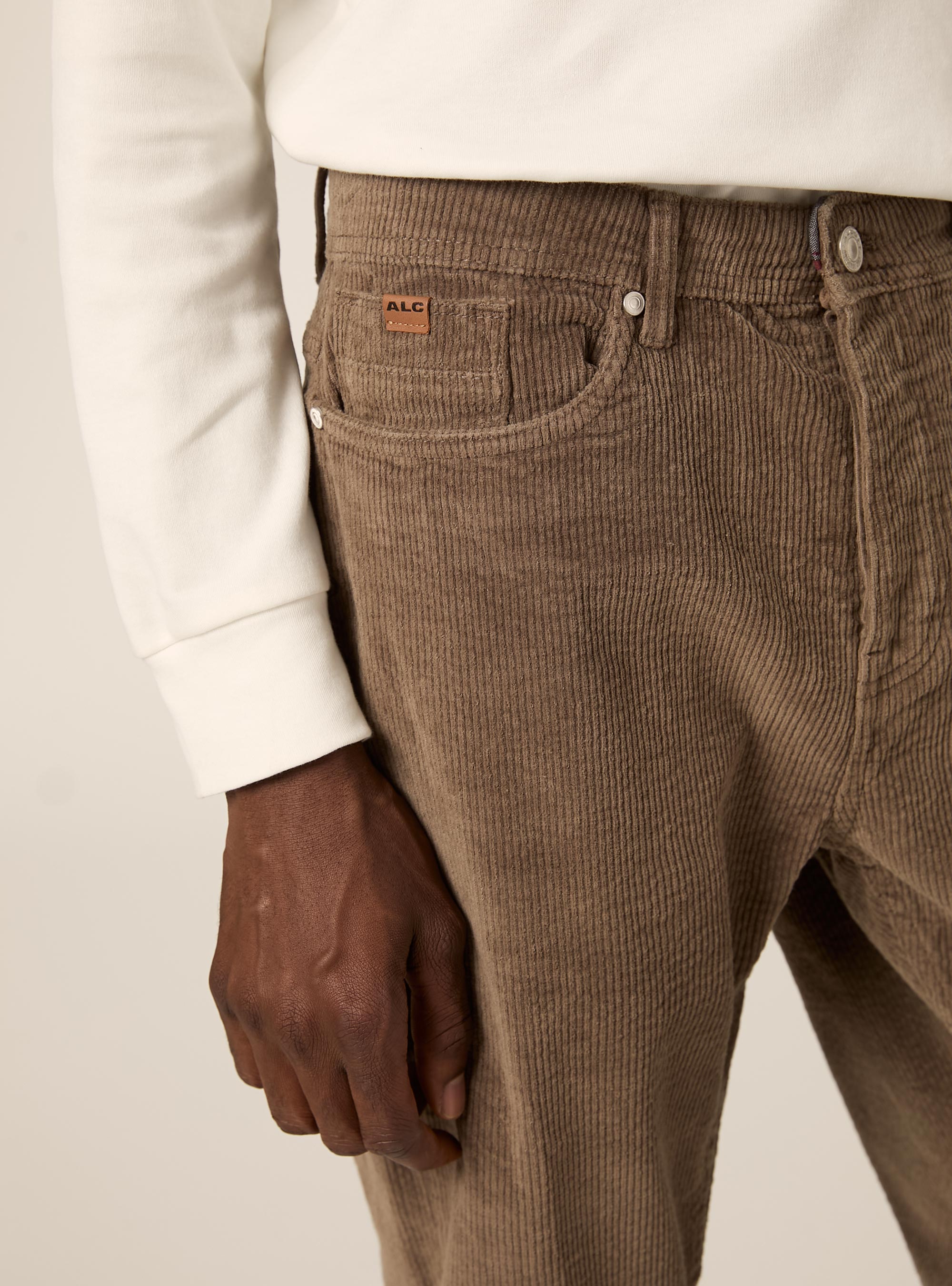 Pantalon skinny en velours cotelé, TB3 TOBACCO LIGHT