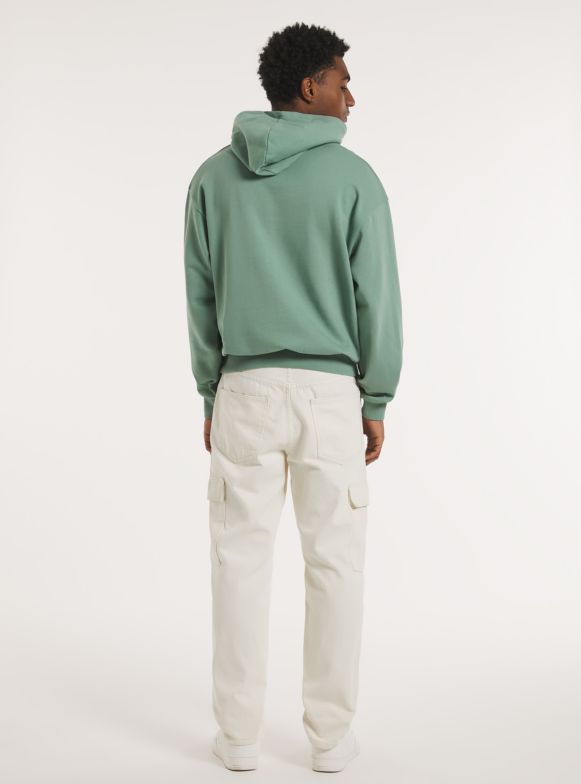 Kapuzen-Sweatshirt im Boxy Fit, KY3 KAKY LIGHT