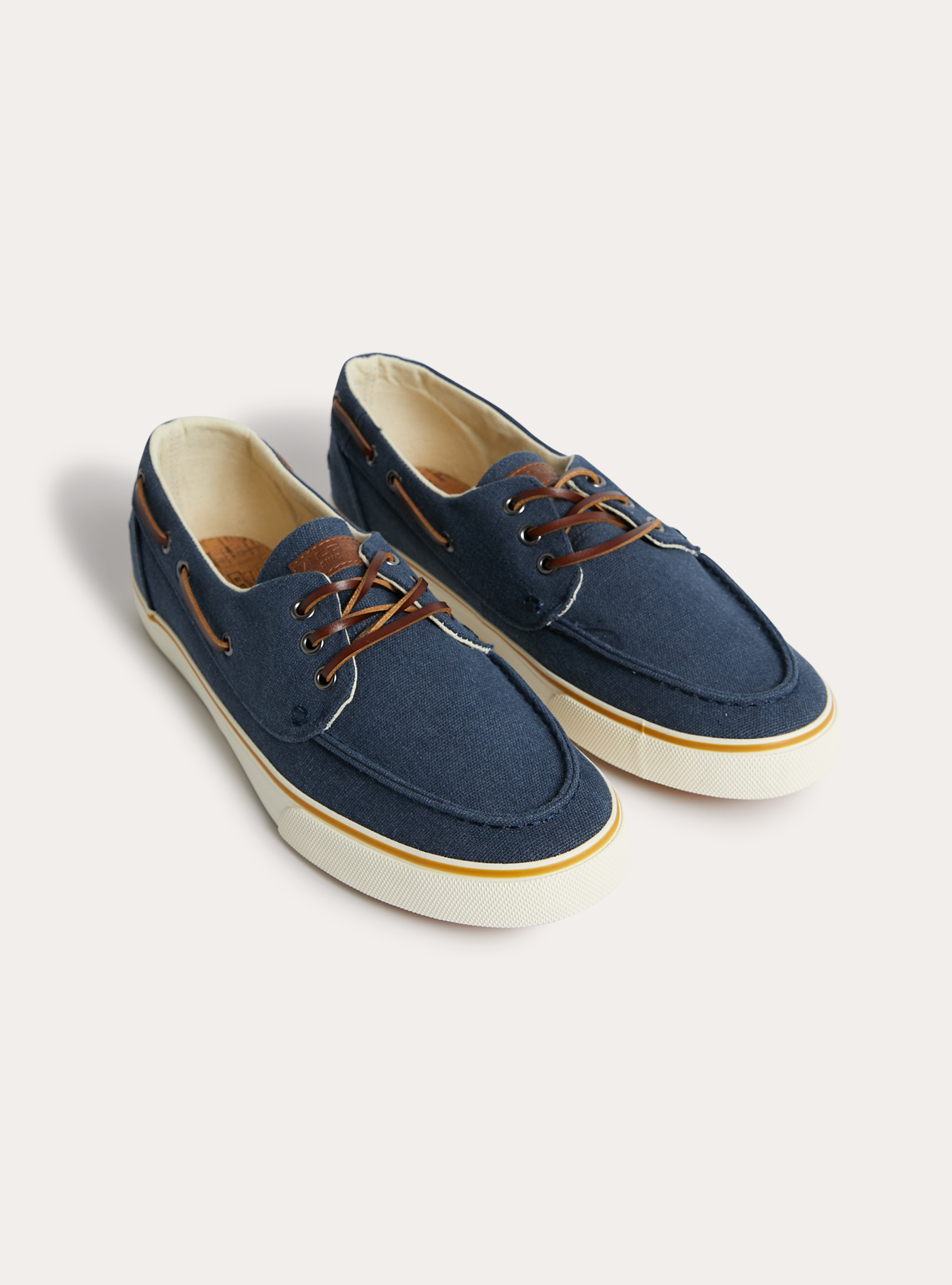Scarpa stile mocassino in canvas, NA2 NAVY MEDIUM