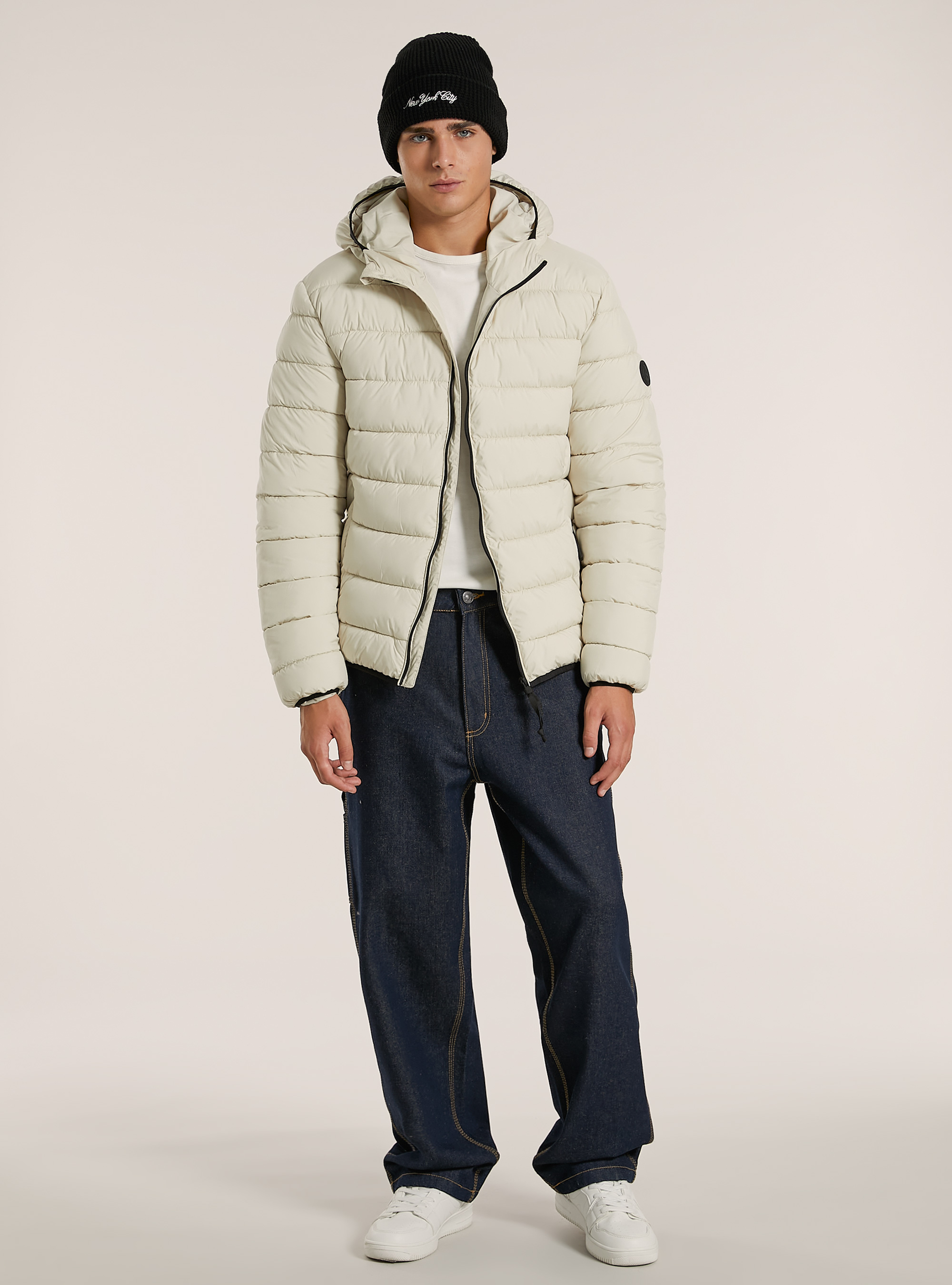 Giubbotto con imbottitura riciclata, CR3 CREAM LIGHT