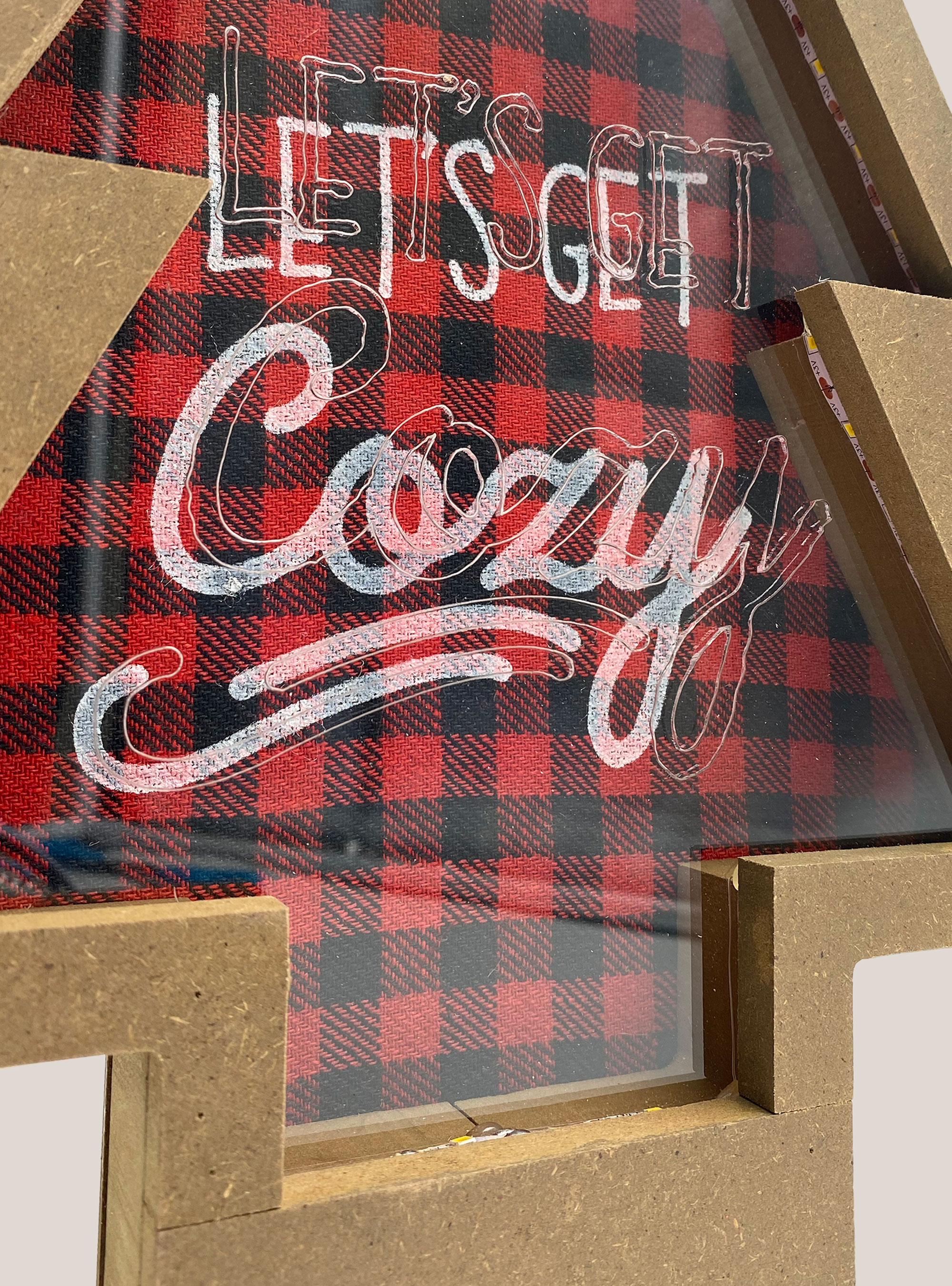 Quadro a forma di albero di Natale, ÚNICO