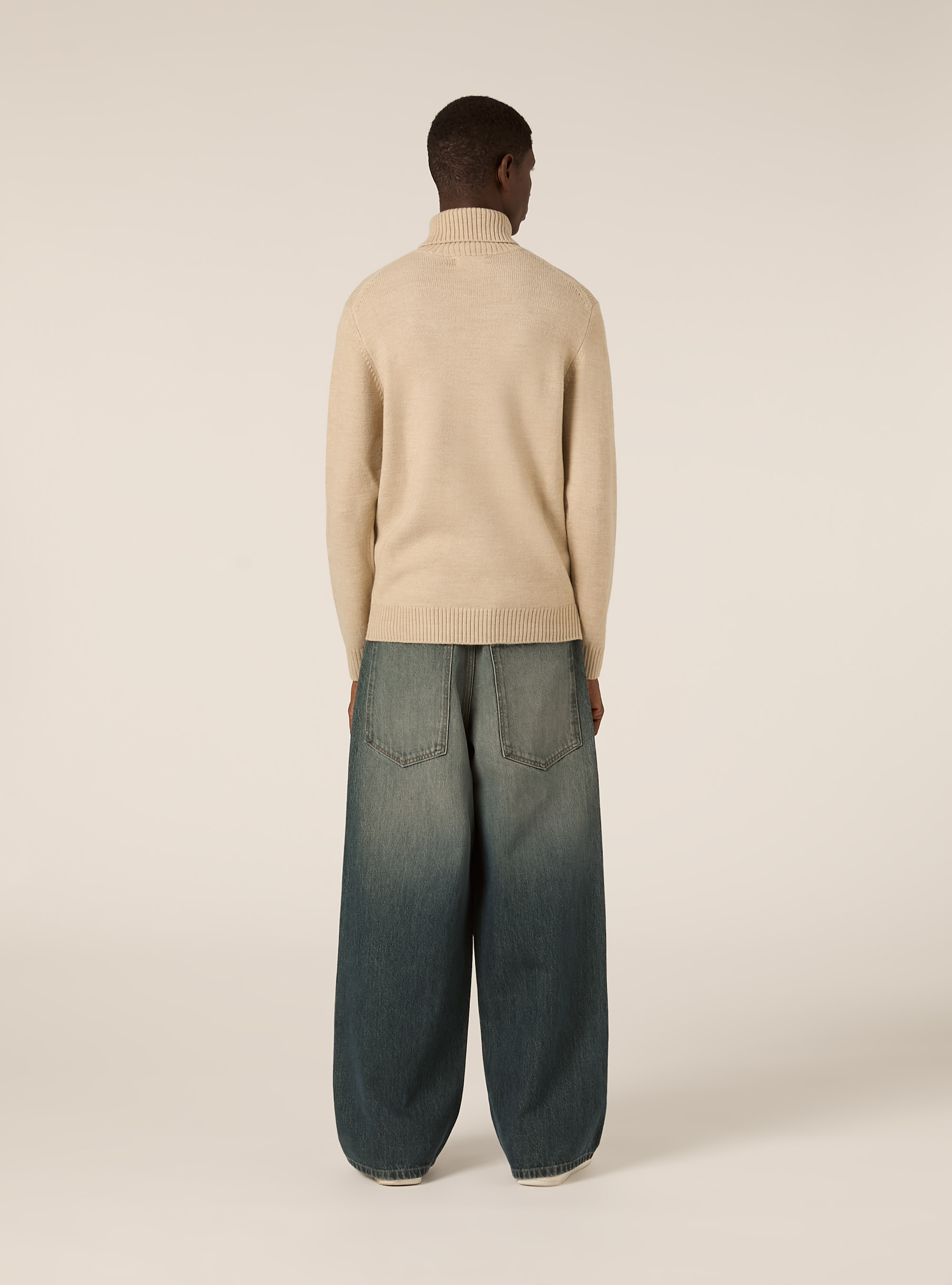 High-neck pullover, MBG2 BEIGE MEL MED