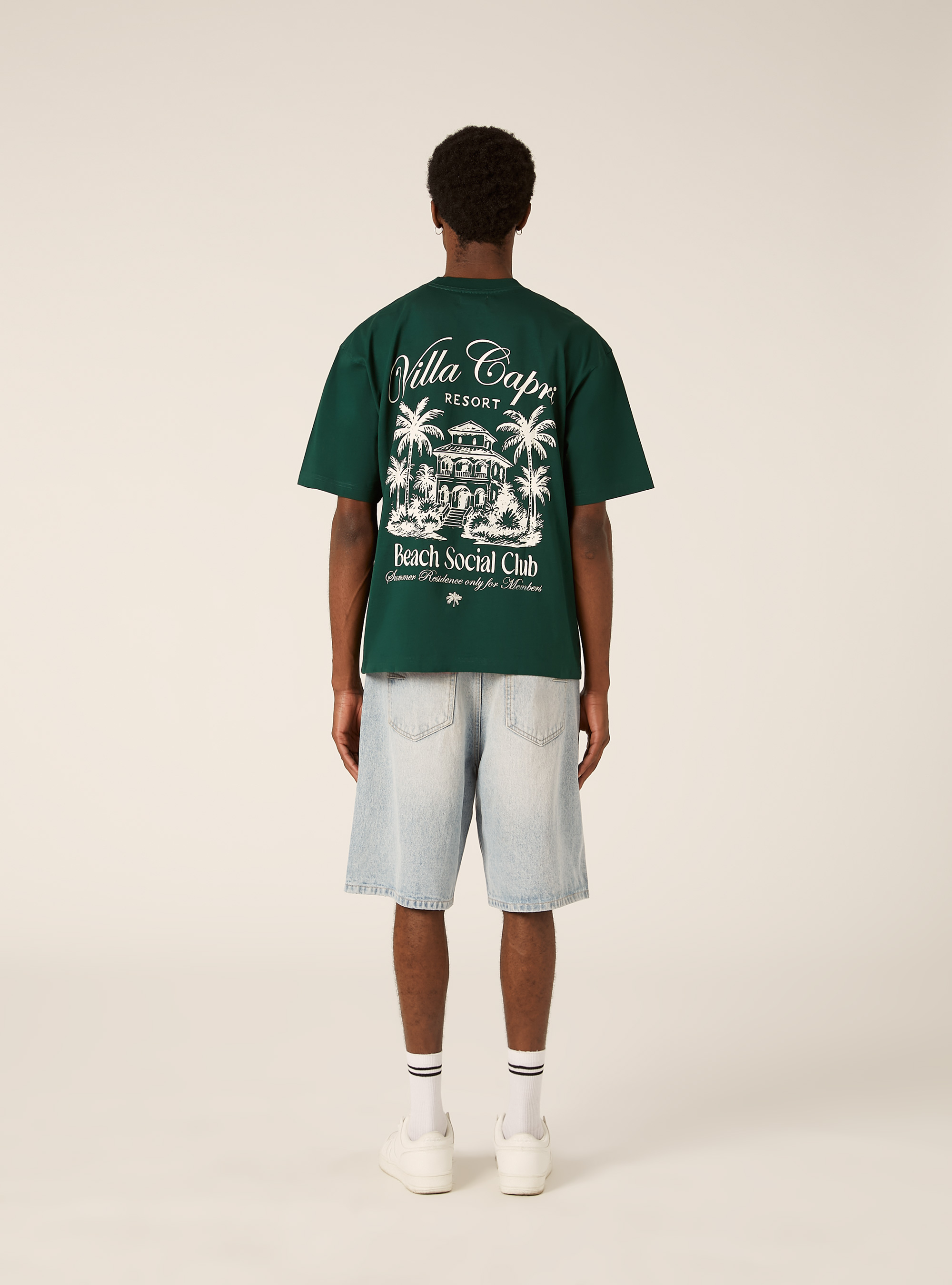 Camiseta Boxy Fit Capri Amore Mio, GN1 GREEN DARK