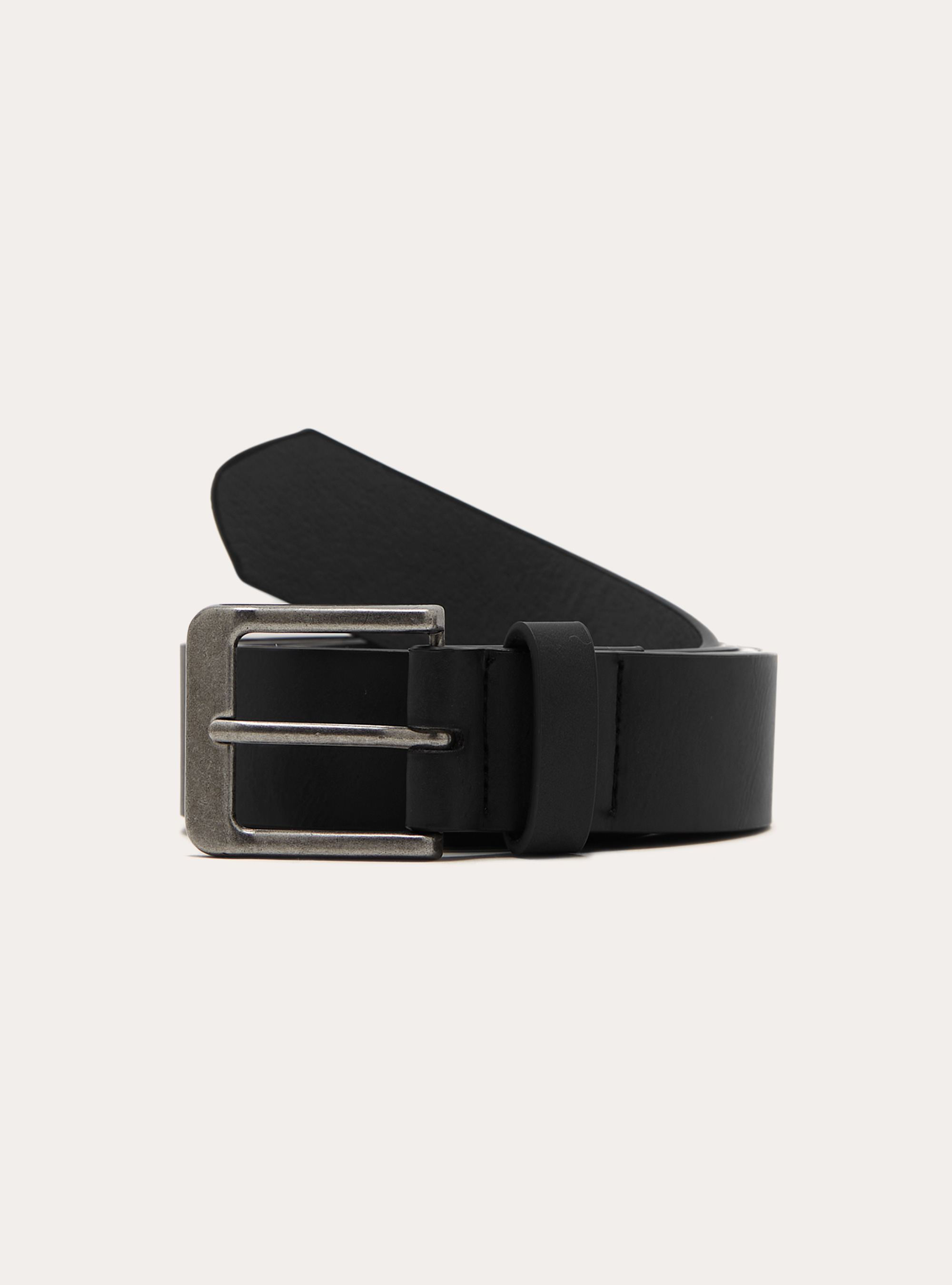 Cinturón efecto piel, BK1 BLACK