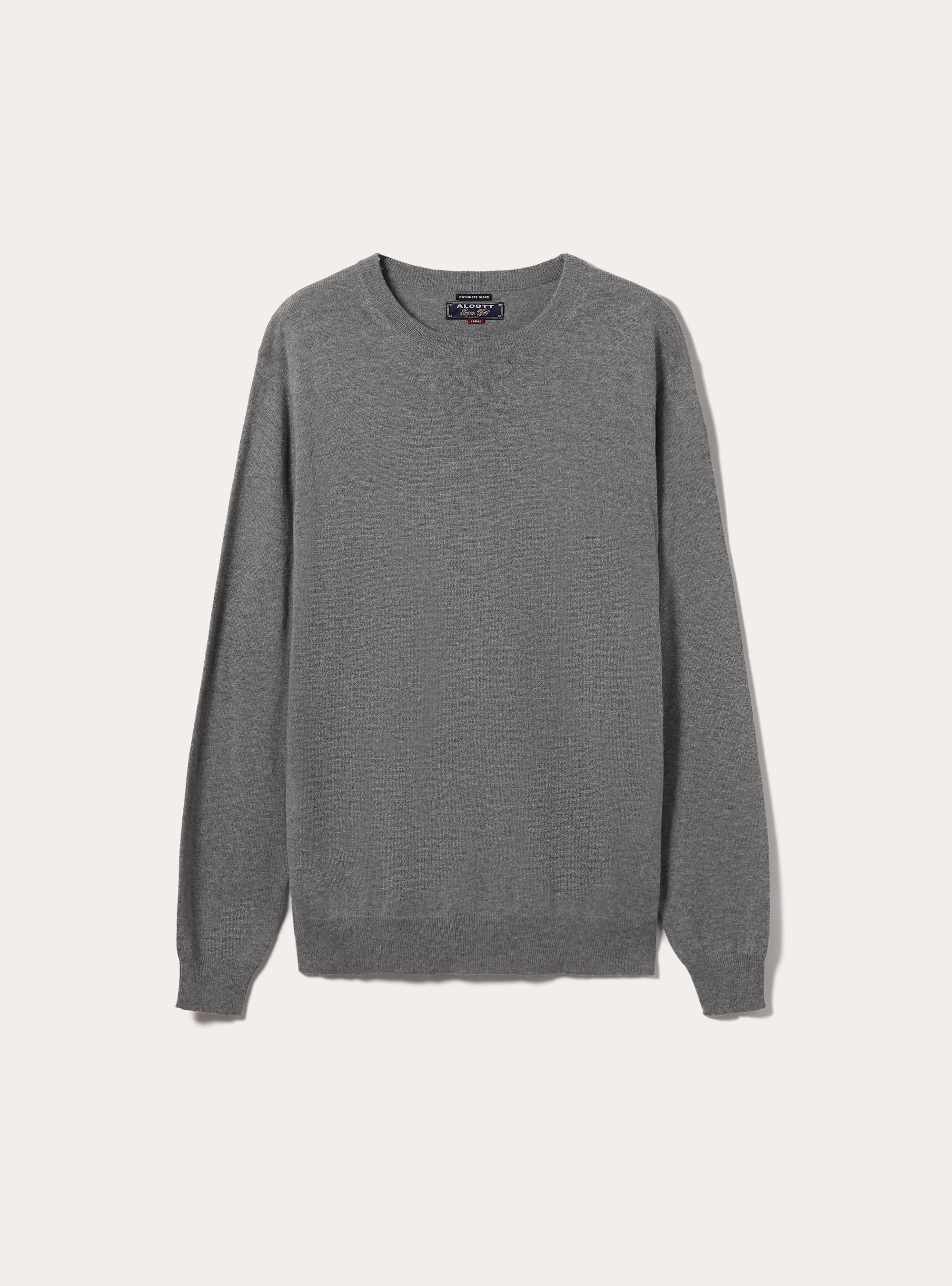Cashmere-blend pullover, MGY1 GREY MEL DARK
