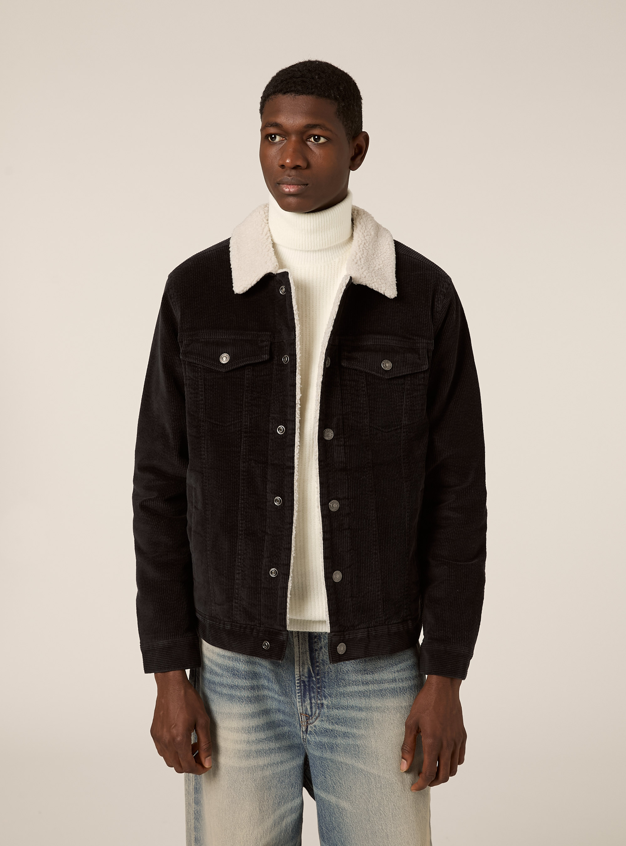 Giubbino in velluto a coste, GY1 GREY DARK