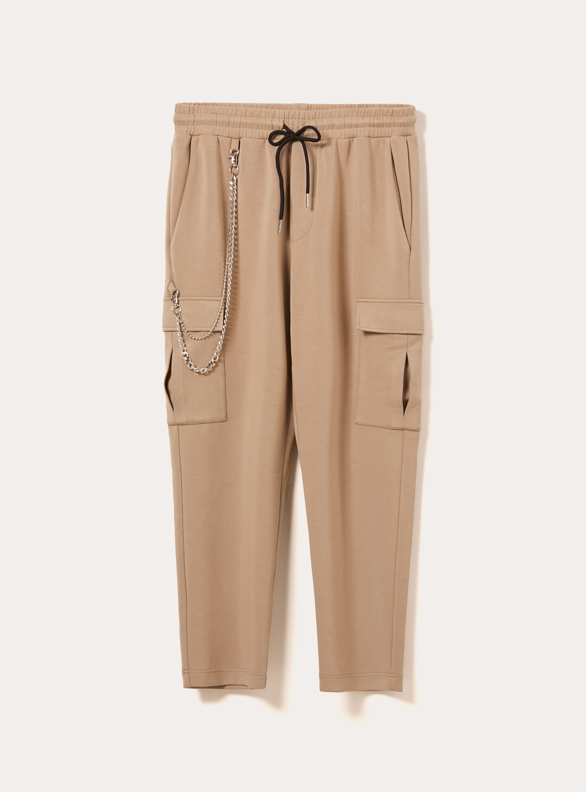 Soft touch cargo jogger trousers, BG2 BEIGE MEDIUM