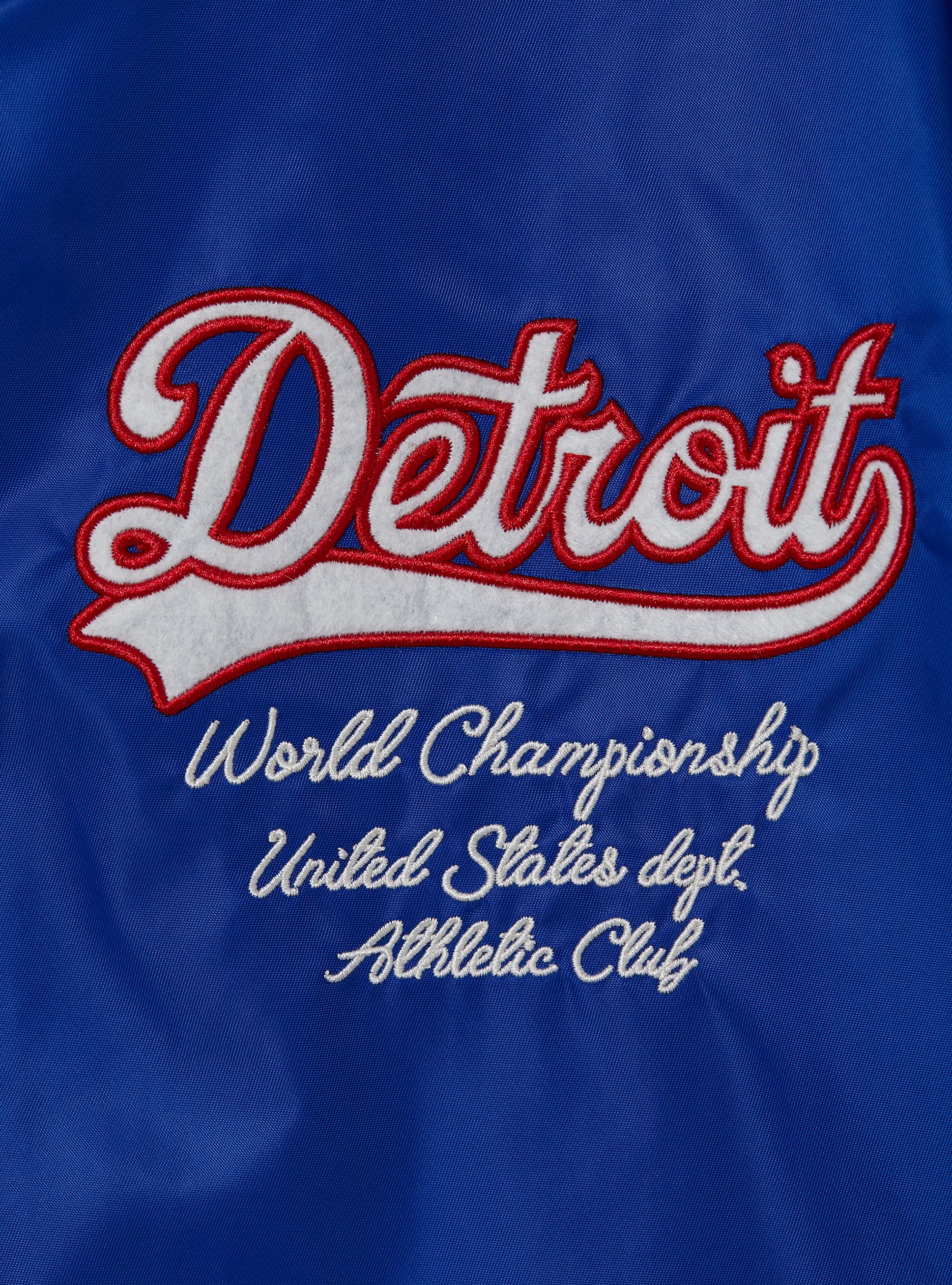 Varsity bomber jacket with patch, RY1 ROYALE DARK