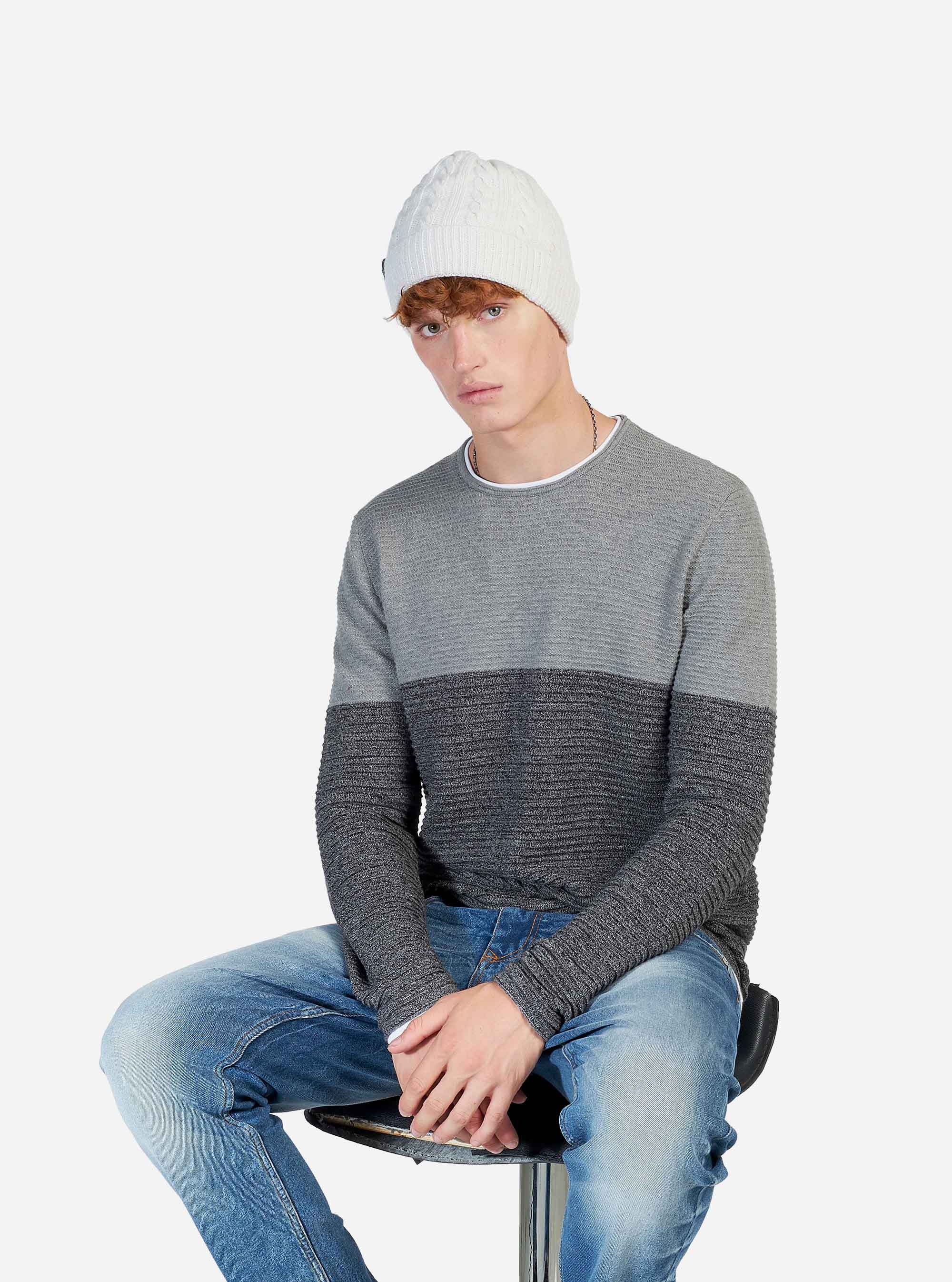 WOOLEN HAT WITH BRAID, C004 WHITE