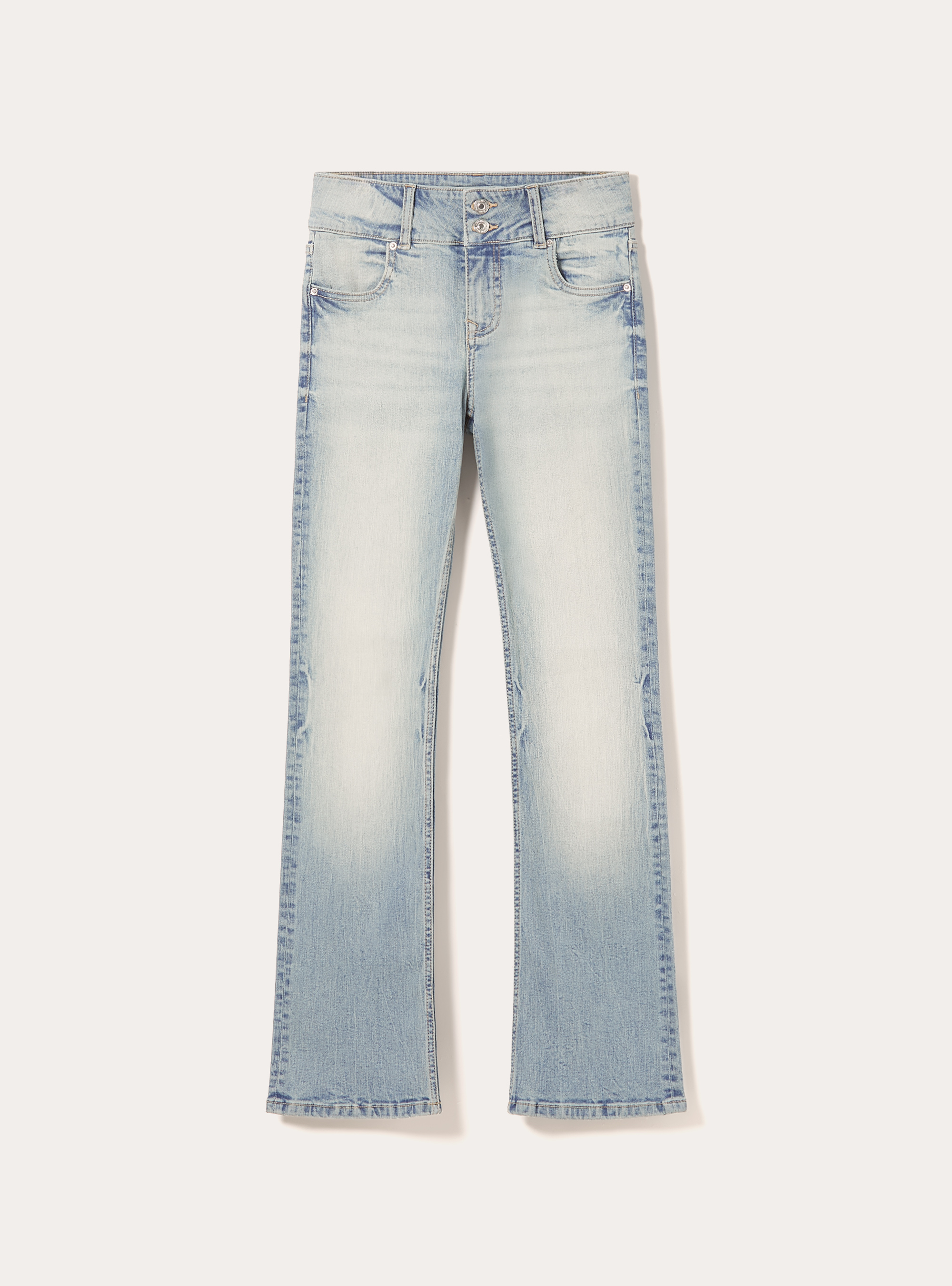 Jeans bootcut low waist, D006 AZURE
