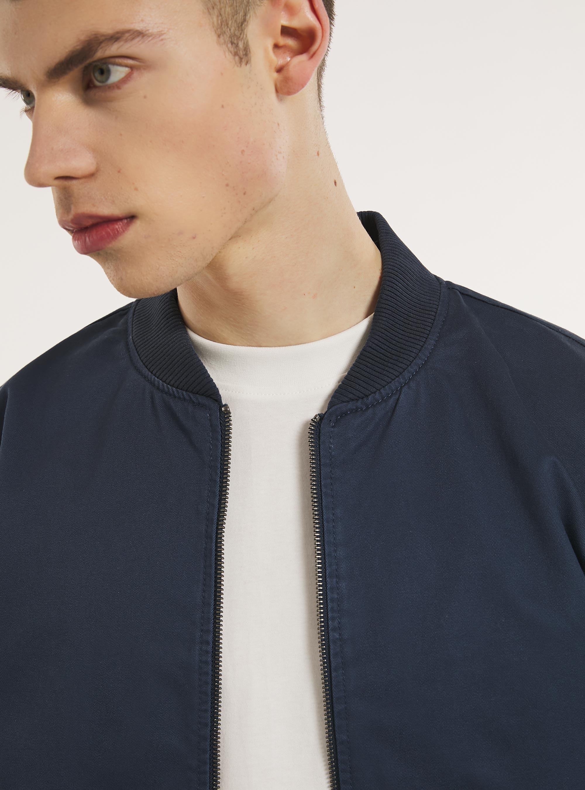 Bomberjacke aus Baumwolle, NA2 NAVY MEDIUM