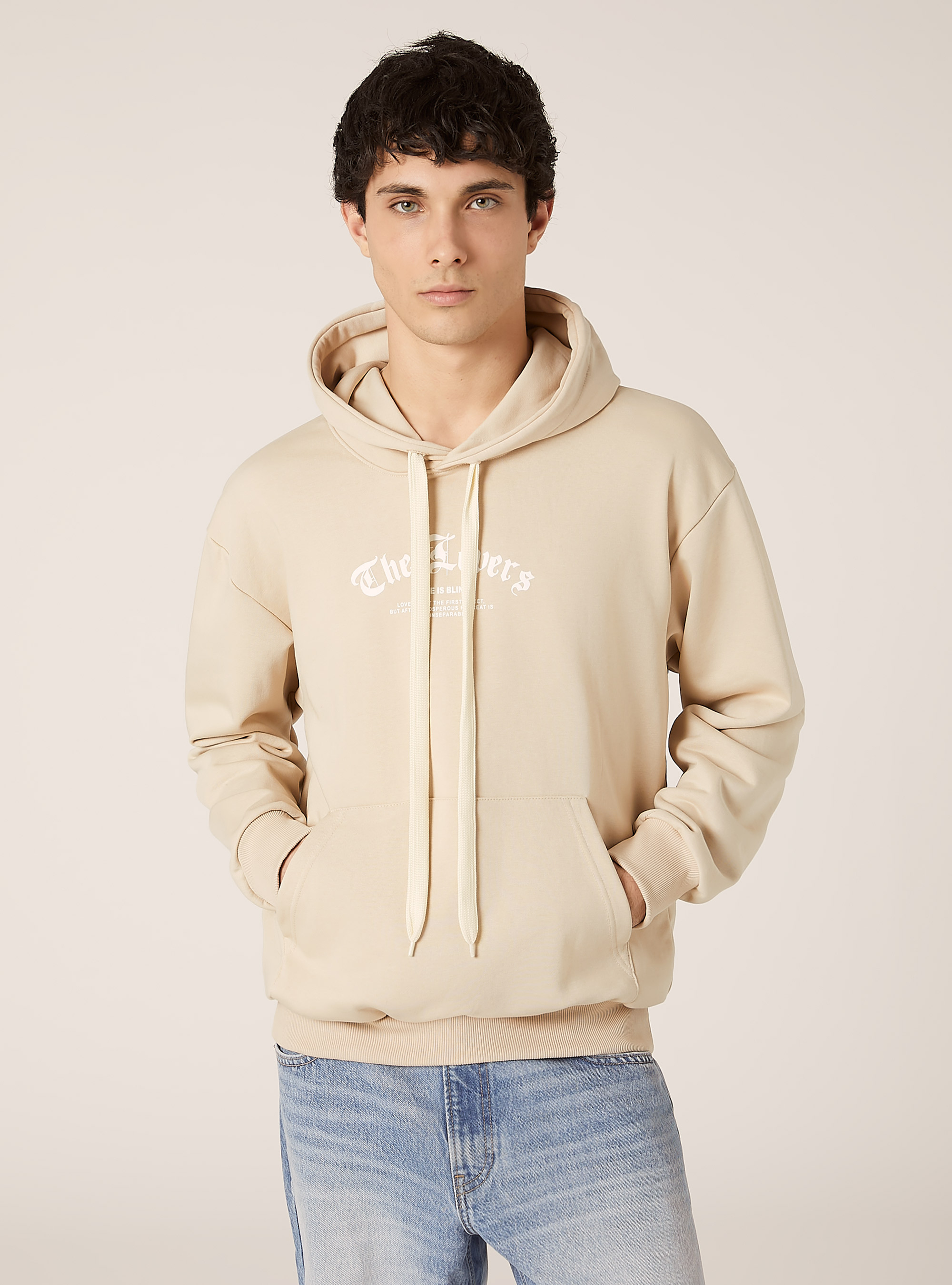 POP STATEMENT hoodie, BG3 BEIGE LIGHT