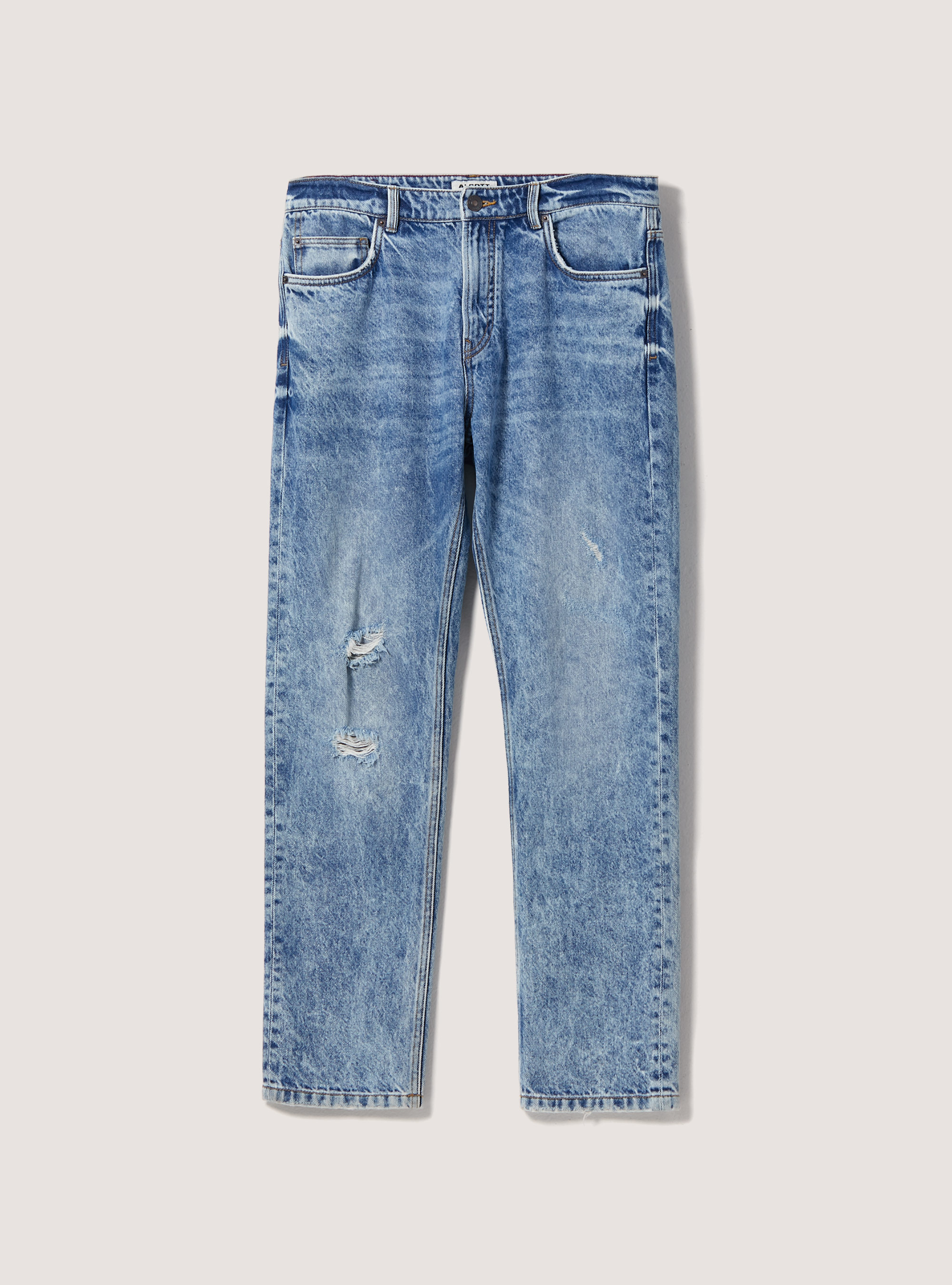 Straight Fit Cotton Jeans, D003 MEDIUM BLUE