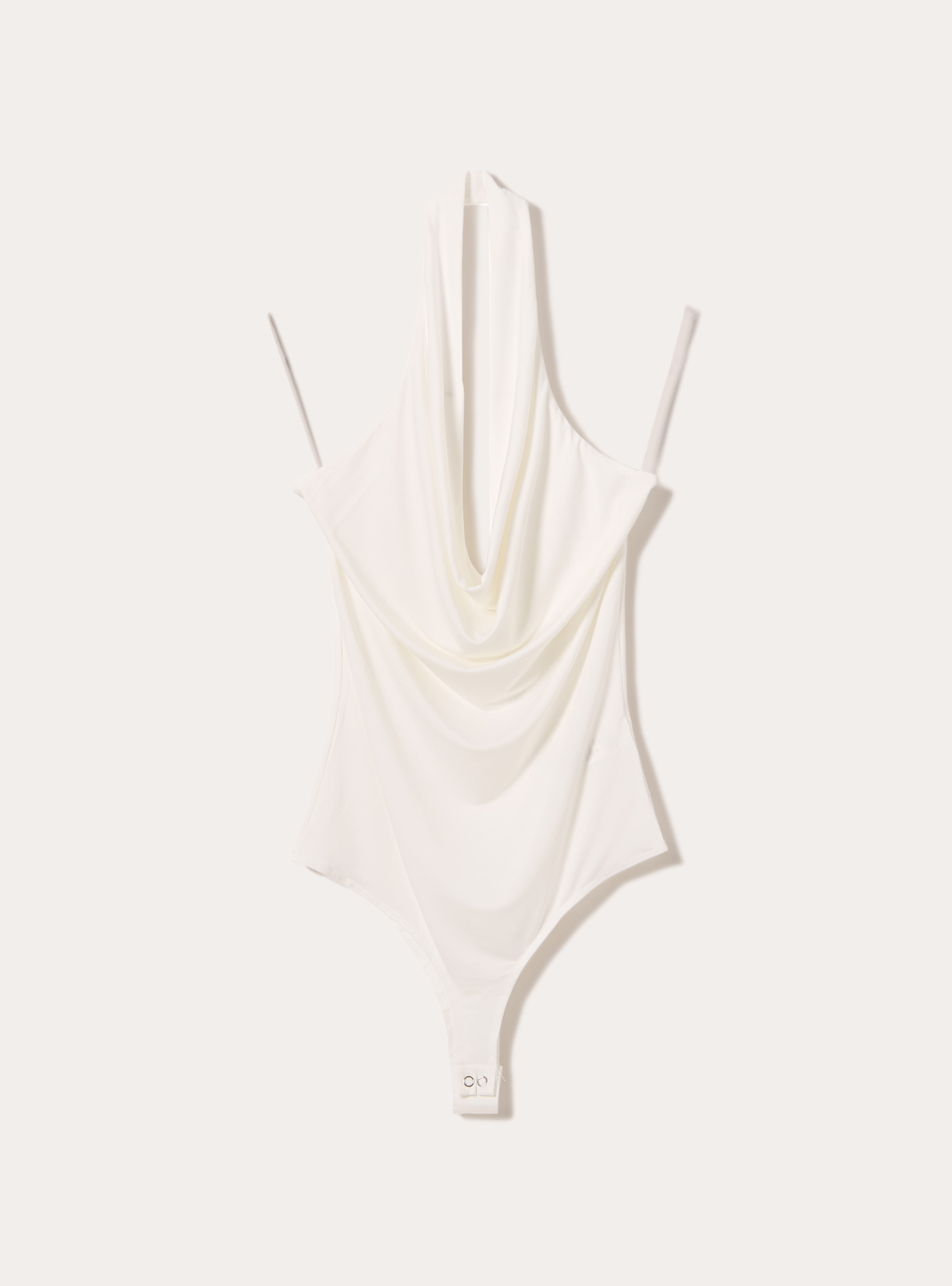 Body elastico con scollo halter, WH2 WHITE