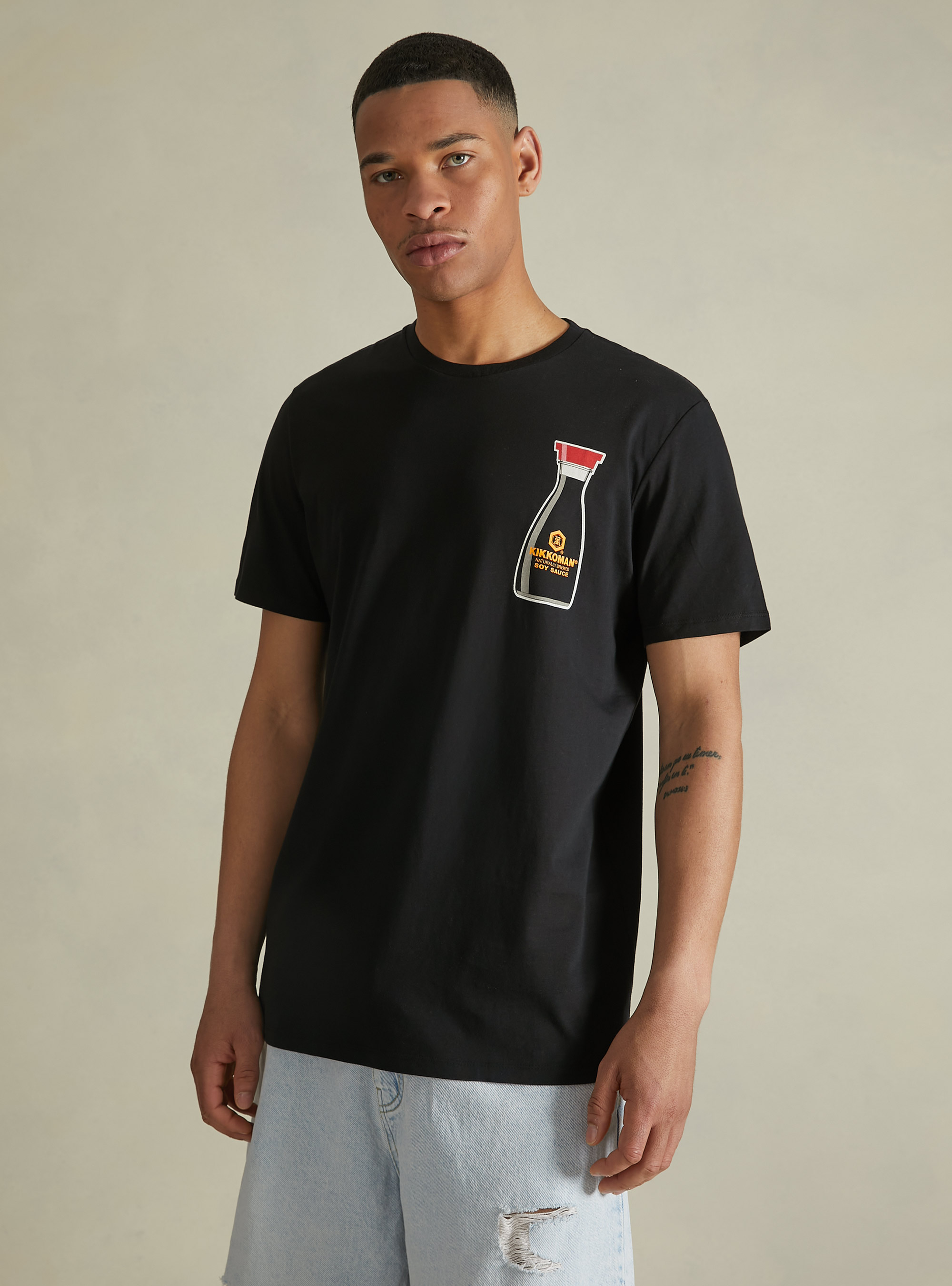 T-shirt Kikkoman / Alcott, BK1 BLACK