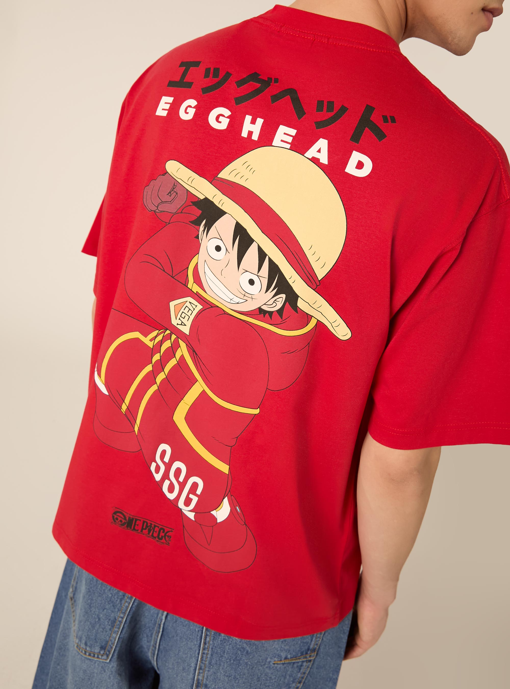 T-shirt one piece  boxy fit, RD2 RED MEDIUM