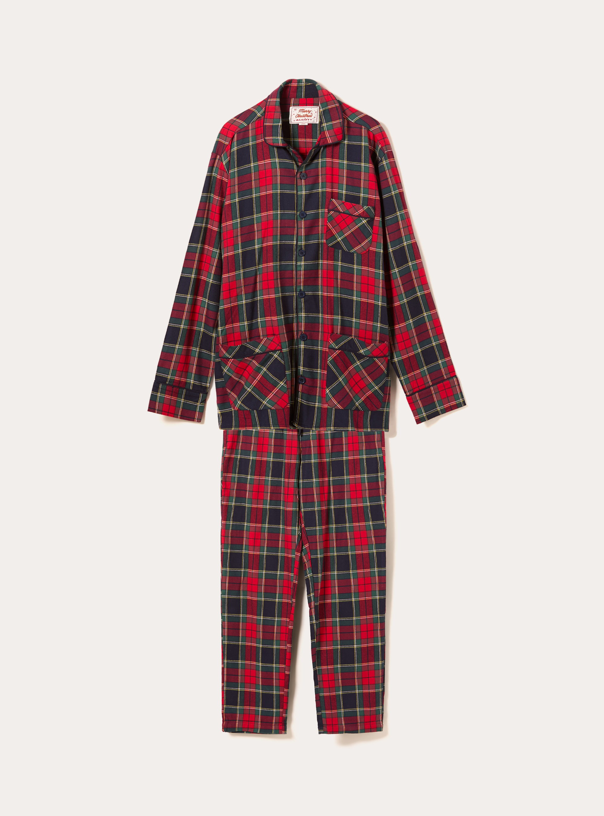Christmas Collection tartan pajamas, NA2 NAVY MEDIUM