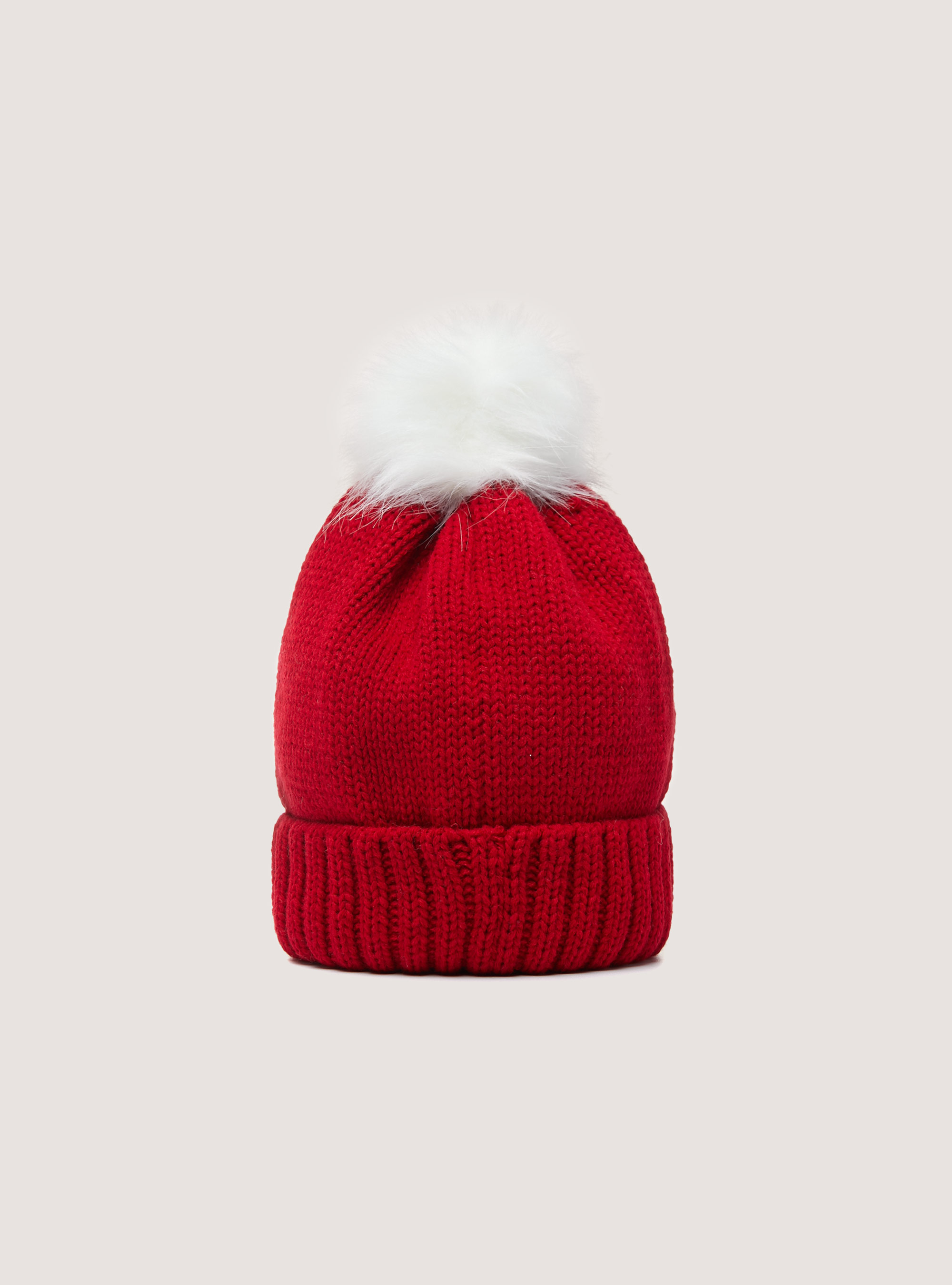 Christmas Collection hat with pom-pom, RD2 RED MEDIUM