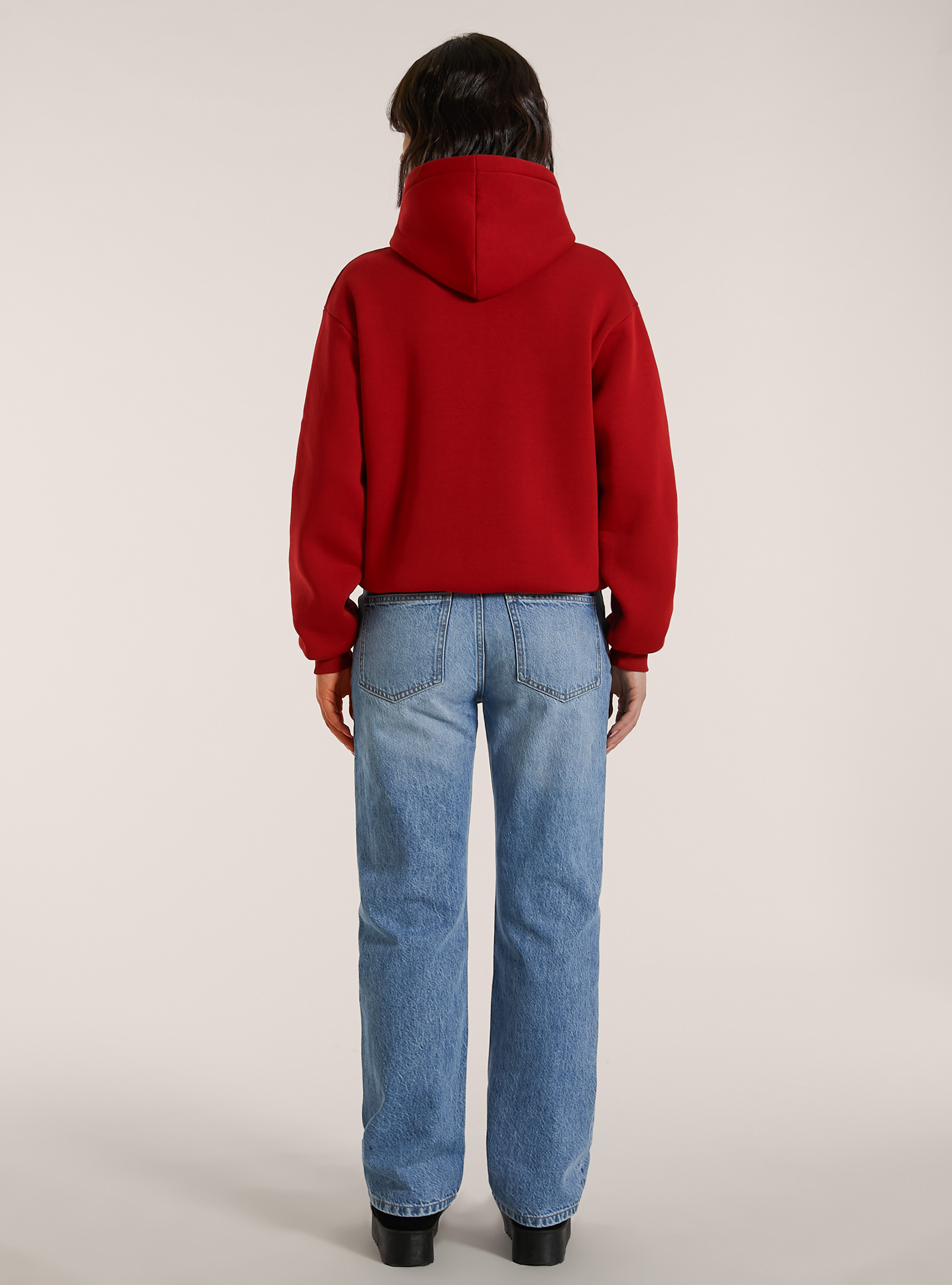 Felpa boxy fit con stampa J'adore Christmas, RD2 RED MEDIUM