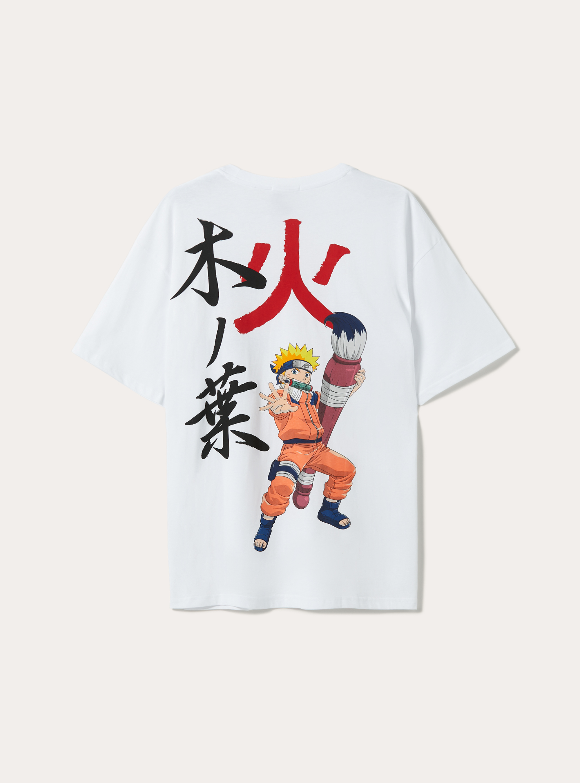 Naruto / Alcott-T-Shirt in Übergröße, WH3 WHITE