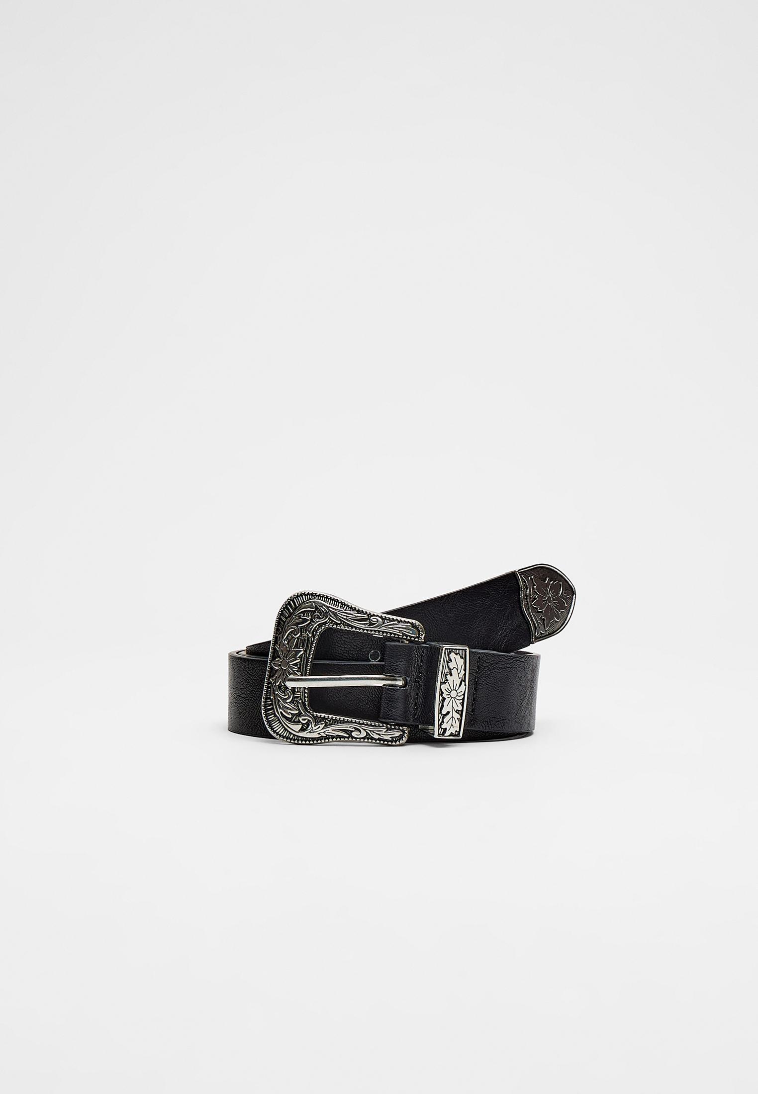 Cintura stile cowboy, BK1 BLACK