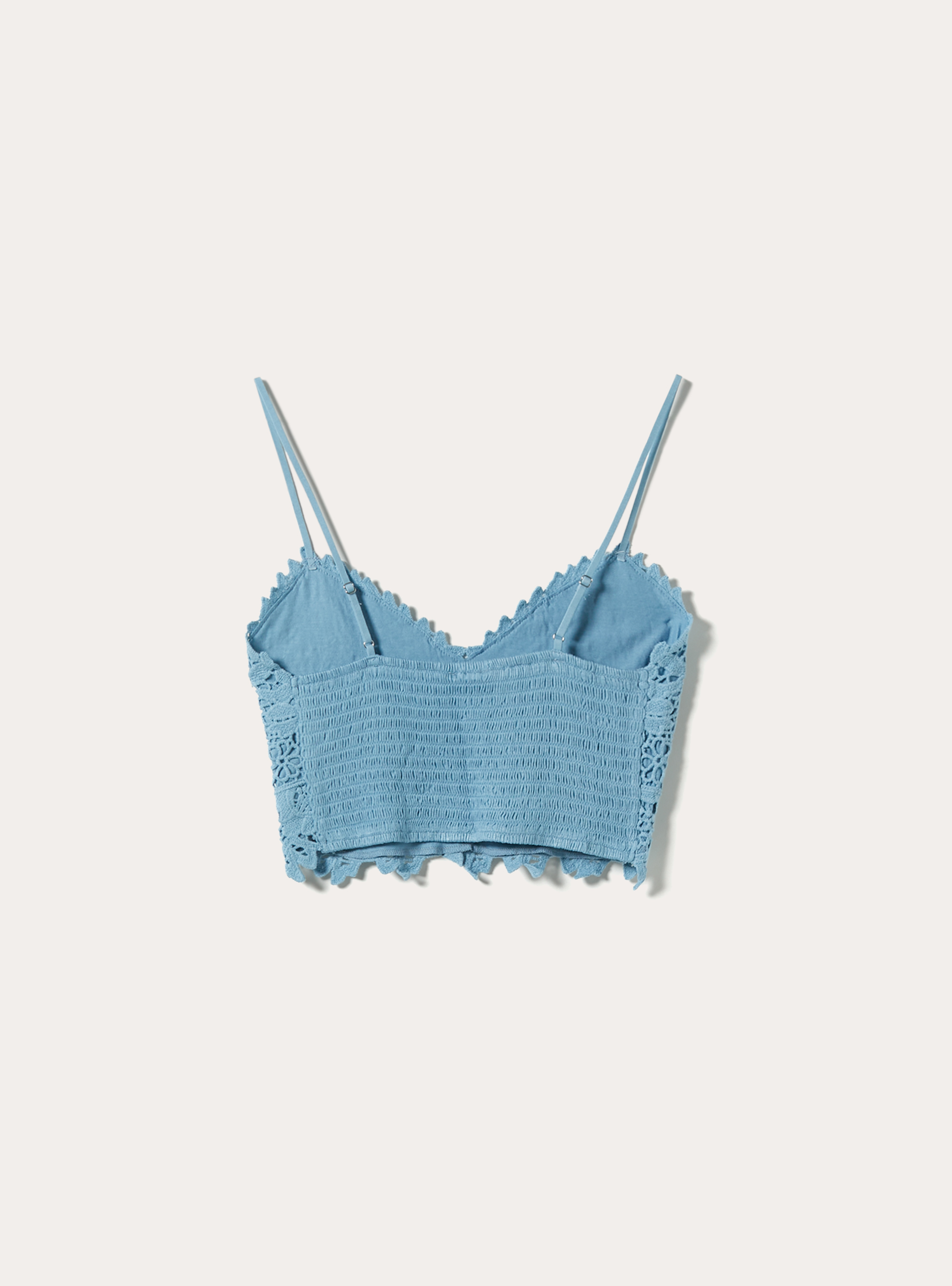 Top au crochet avec bretelles, AZ2 AZURE MEDIUM