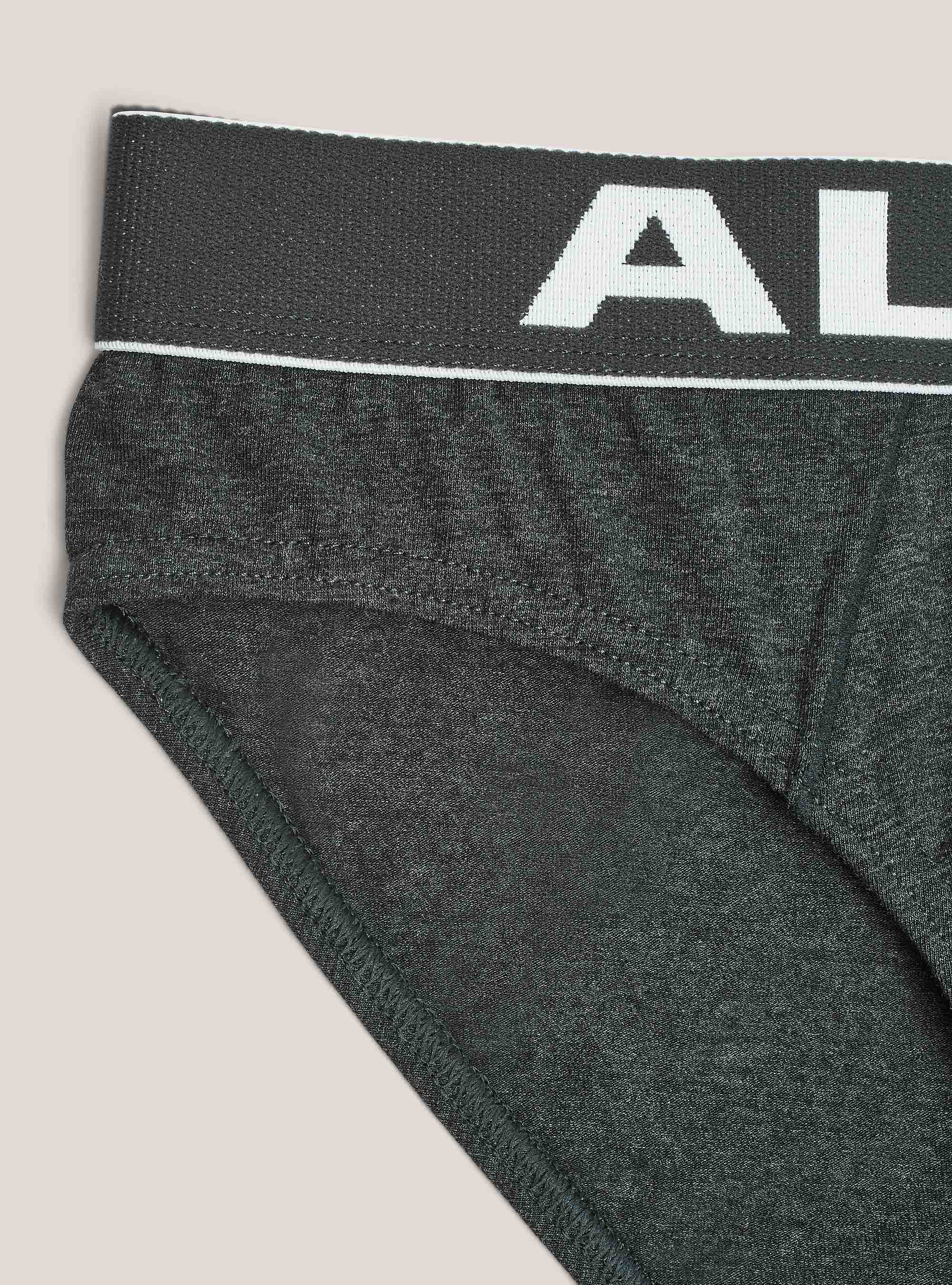 Elastic cotton slip with logo, GREY MELANGE