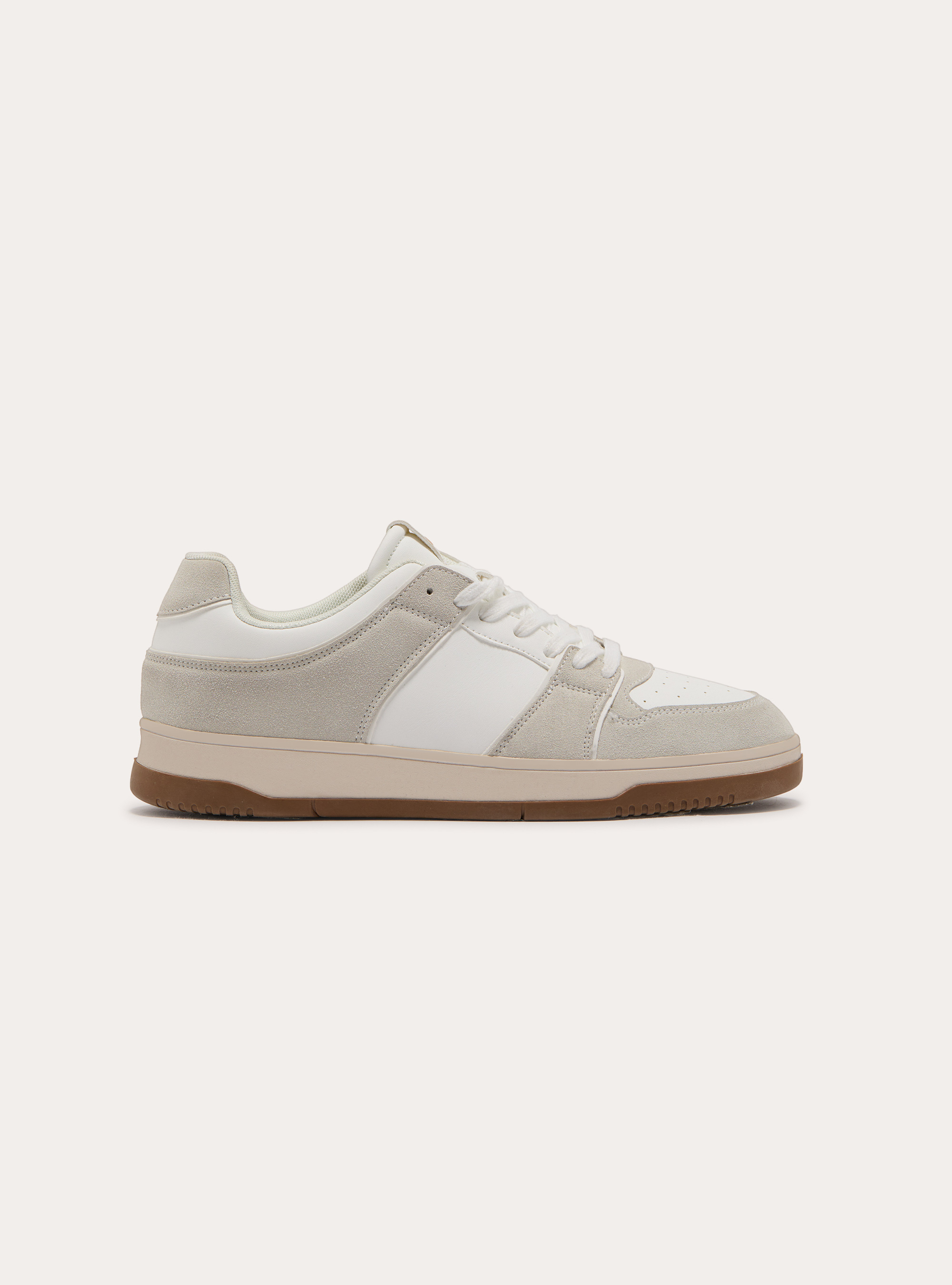 Sneakers with suede details, WH1 OFF WHITE