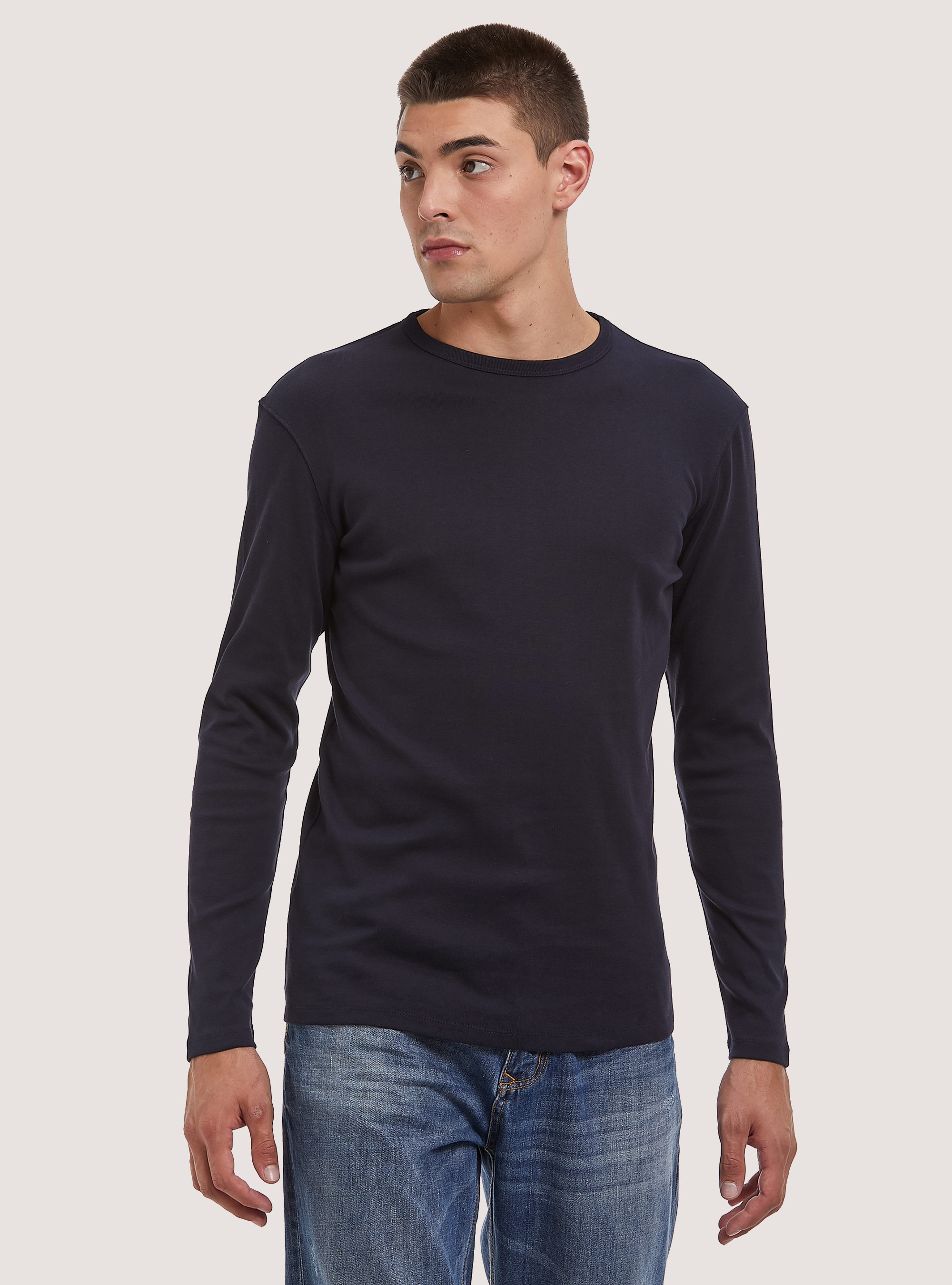 Long-sleeved cotton T-shirt