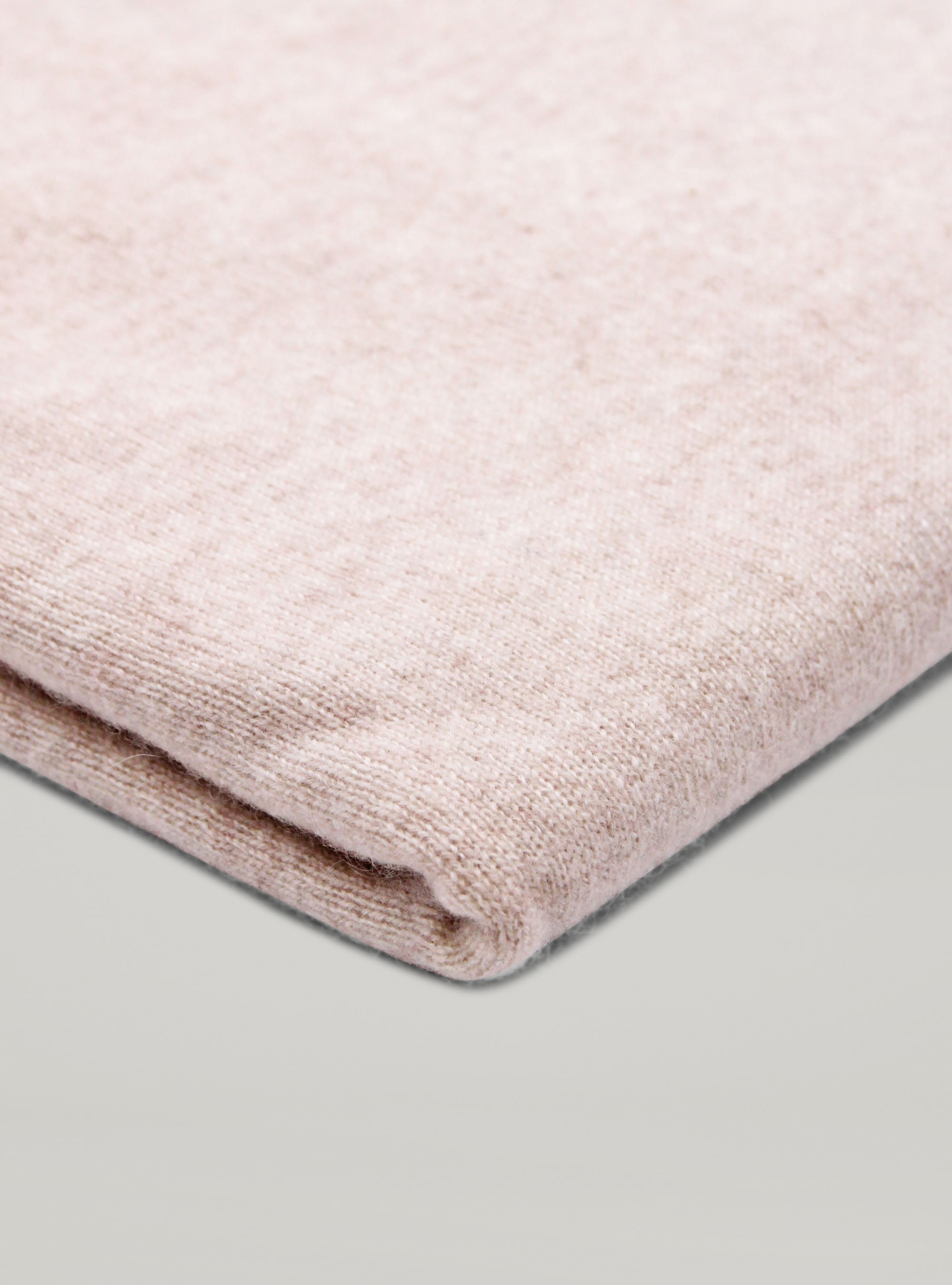 100% cashmere round neck sweater, OFF-WHITE